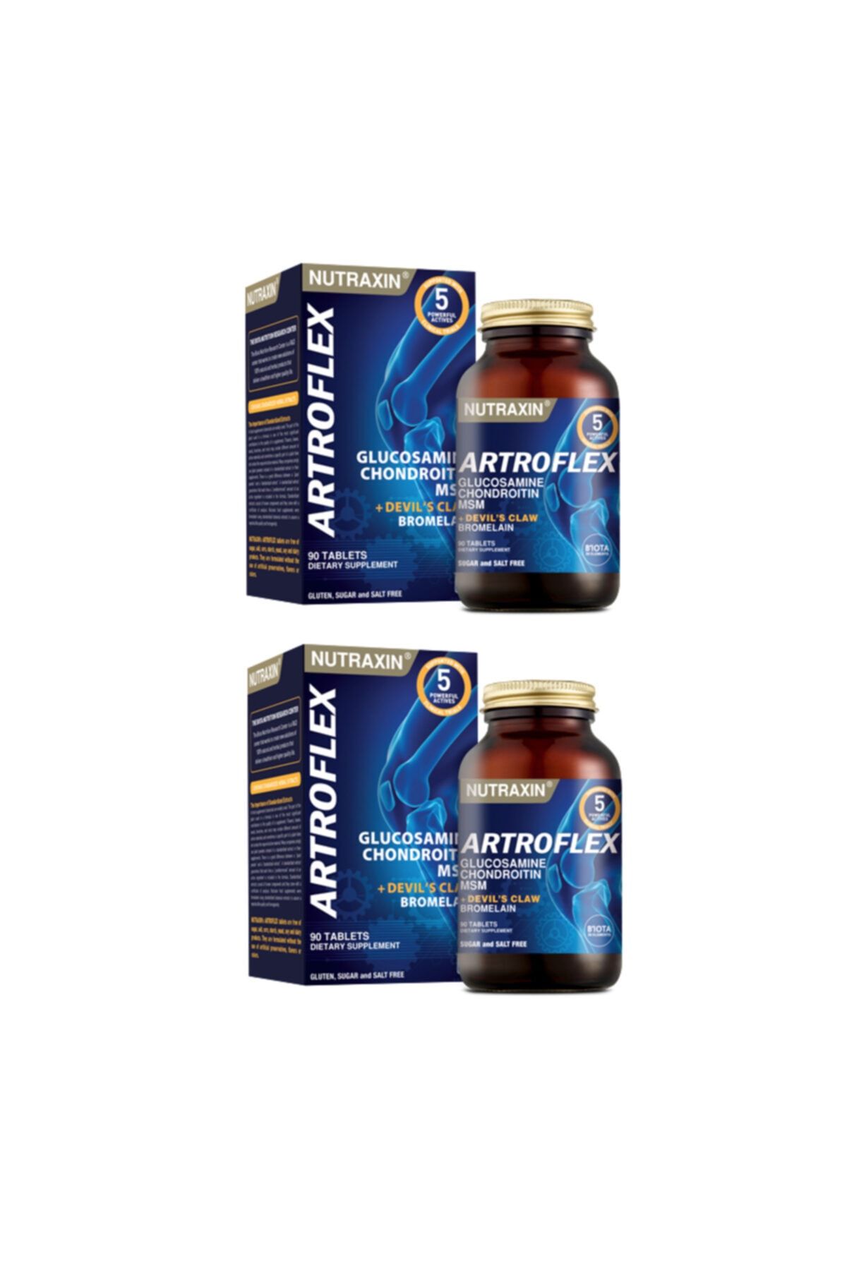 Nutraxin Eklem, Kemik Ve Kas Ağrıları Için Artroflex 90 Tablet X2 Adet