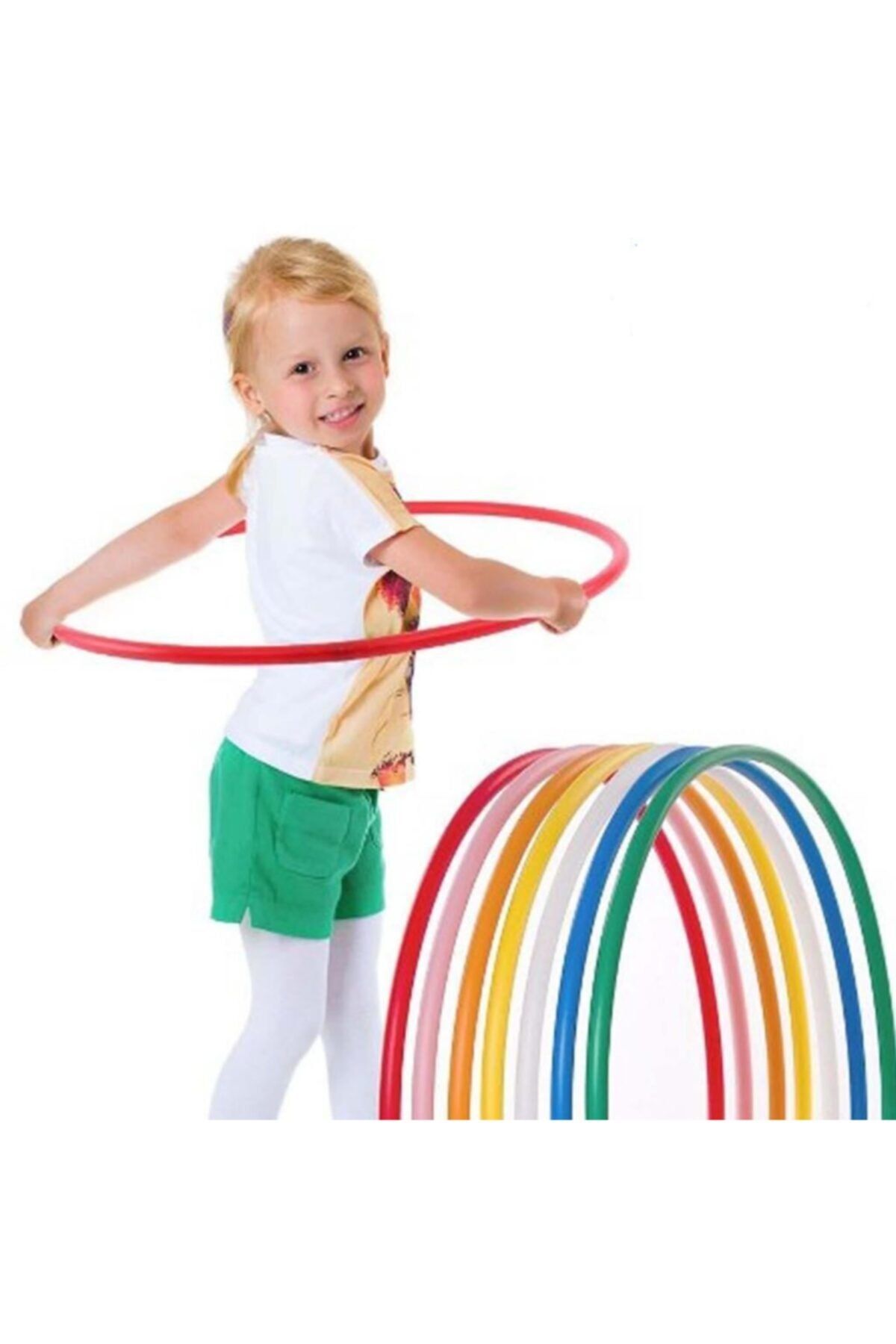 Neler Geldi Neler 10 Adet 60 Cm Hulahop Renkli Hula Hop Bel Inceltici Jimnastik Çemberi Egitici Çember - Hulahoop