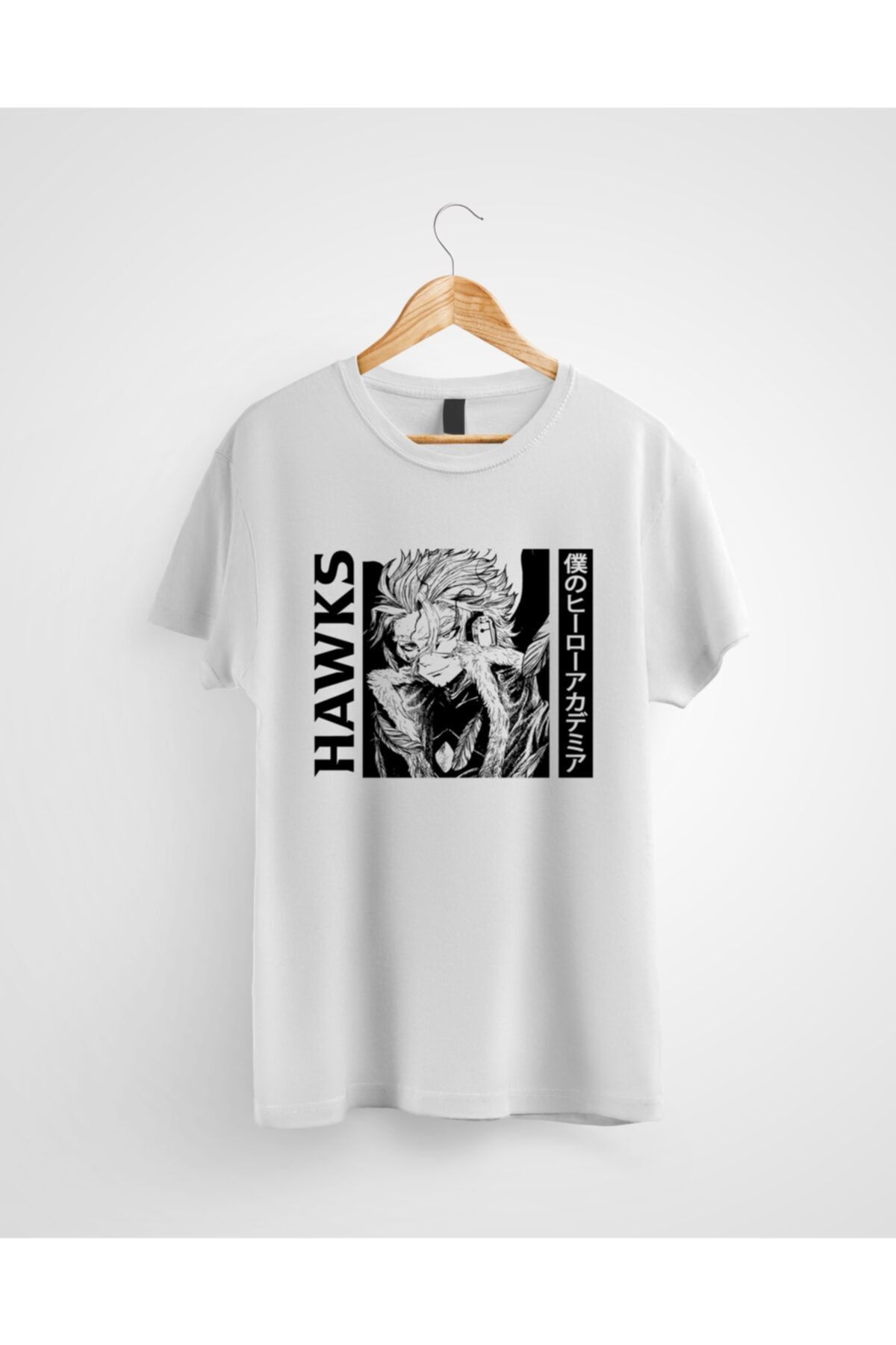 karikatürstore Hawks Keigo Takami My Hero Academia Baskılı Anime Tişört