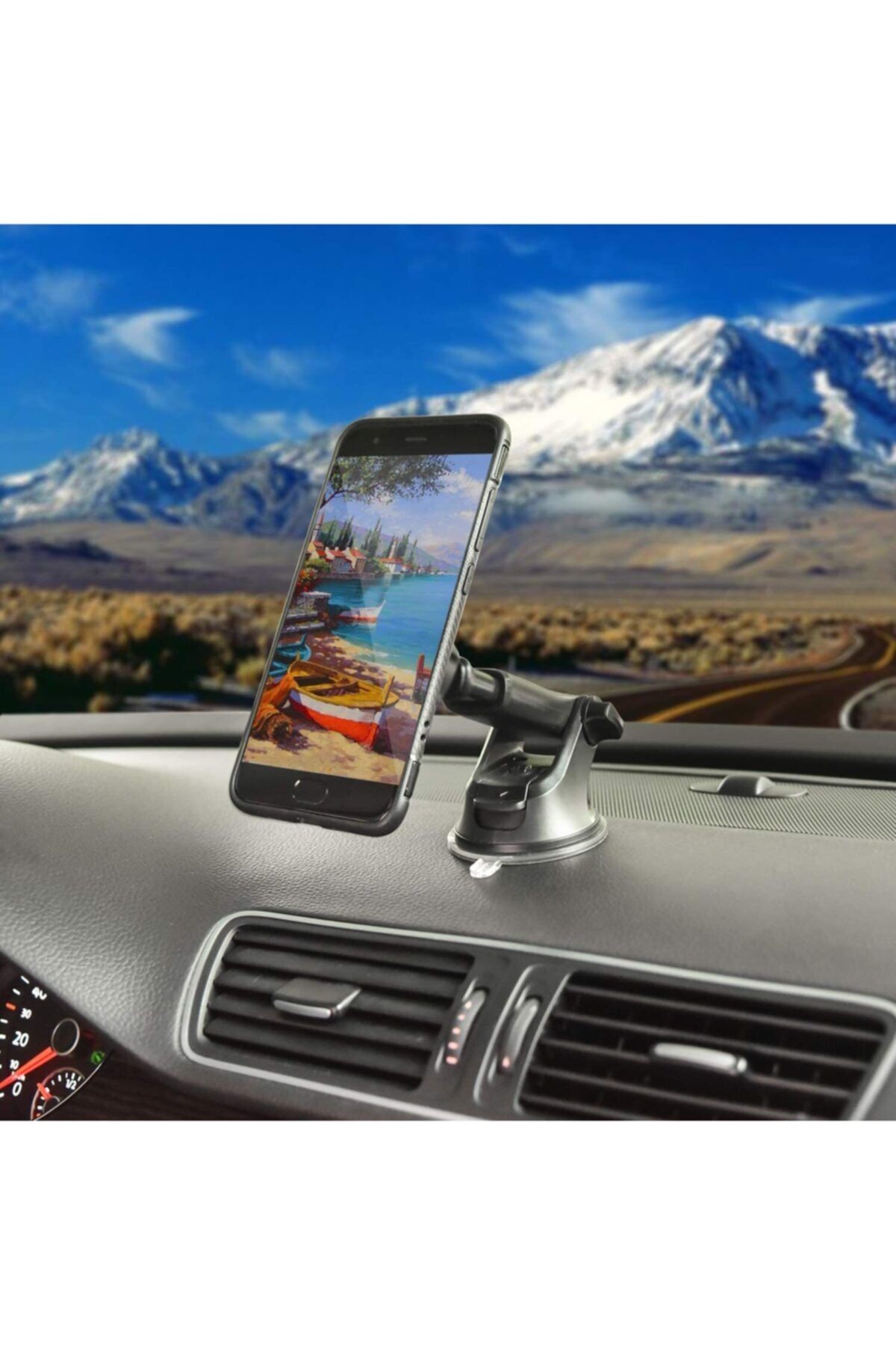 JUNGLEE Teleskobik Uzayabilen Araç Içi Akrobat Mıknatıslı Telefon Tutucu Magnetic Car Phone Holder Vantuzlu