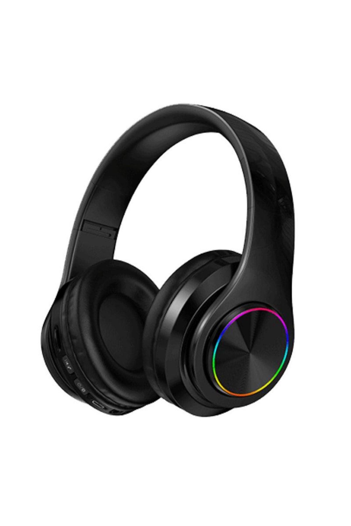 Teknoloji Gelsin Bluetooth Kulaklık Kablosuz Kulaküstü Işıklı Katlanabilir Mikrofonlu Fm-aux-sd Siyah