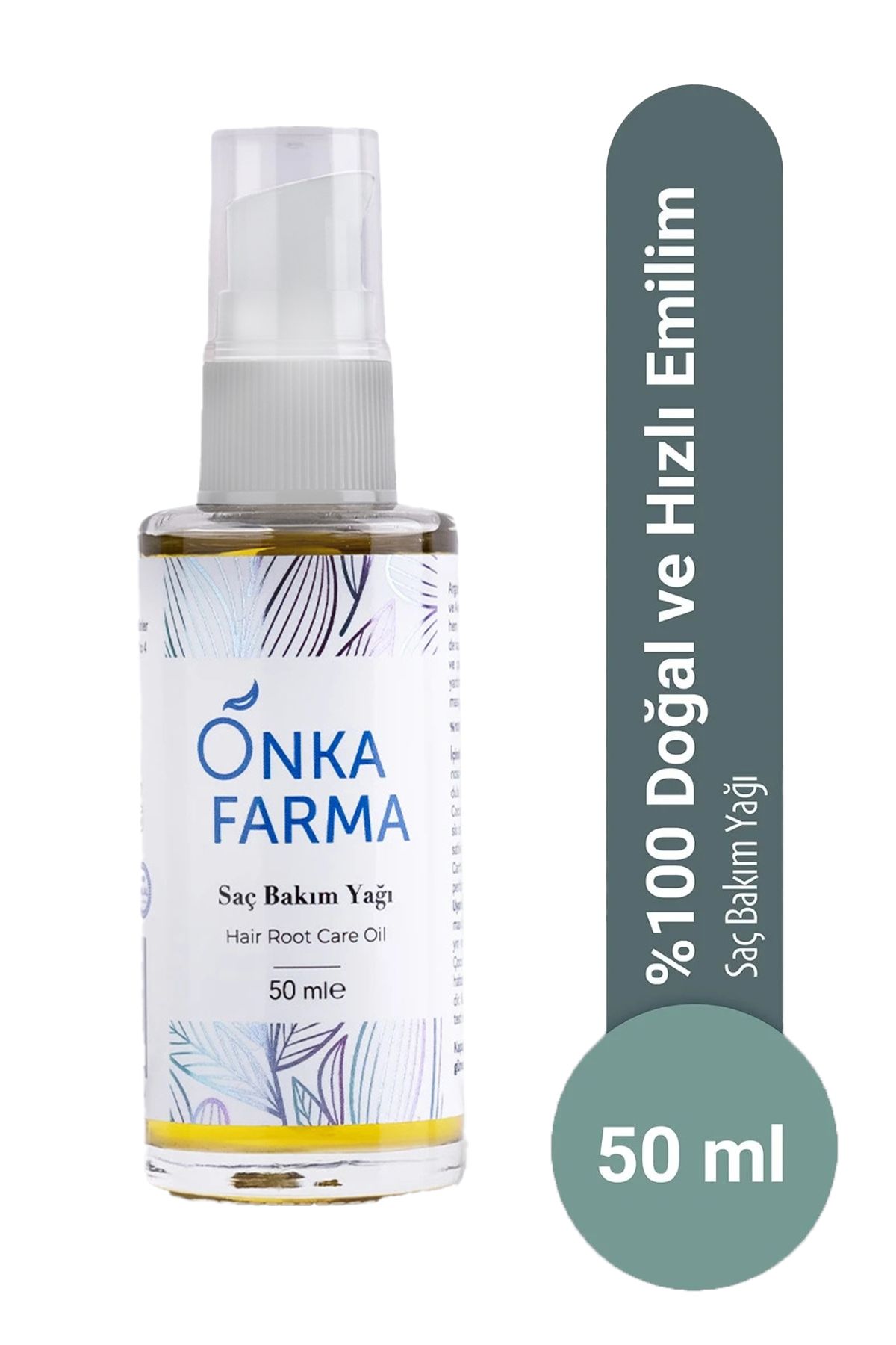 OnkaFarma Onka Farma Saç Bakım Yağı - %100 Doğal Içerik Besleyici Nemlendirici Etkili Kırılma Karşıtı - 50 ml