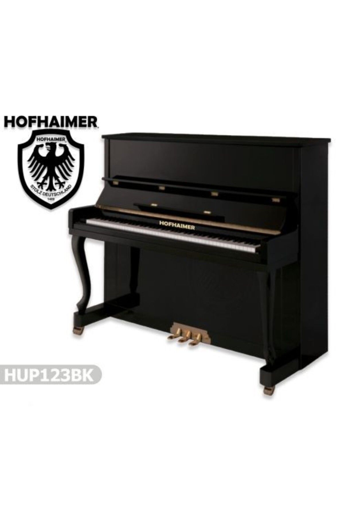 Genel Markalar Piyano Konsol Duvar Hofhaimer Siyah Hup123bk