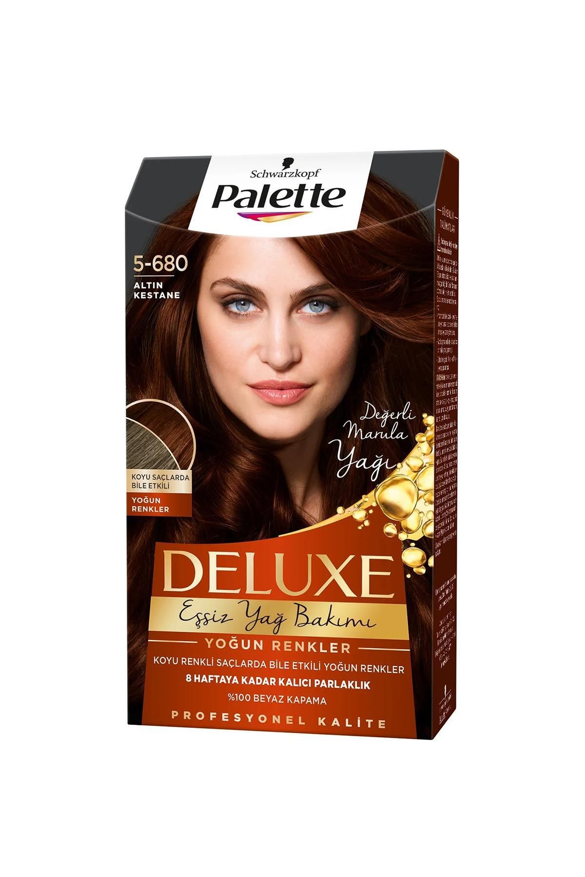Palette Deluxe Saç Boyası No: 5.680 Altın Kestane