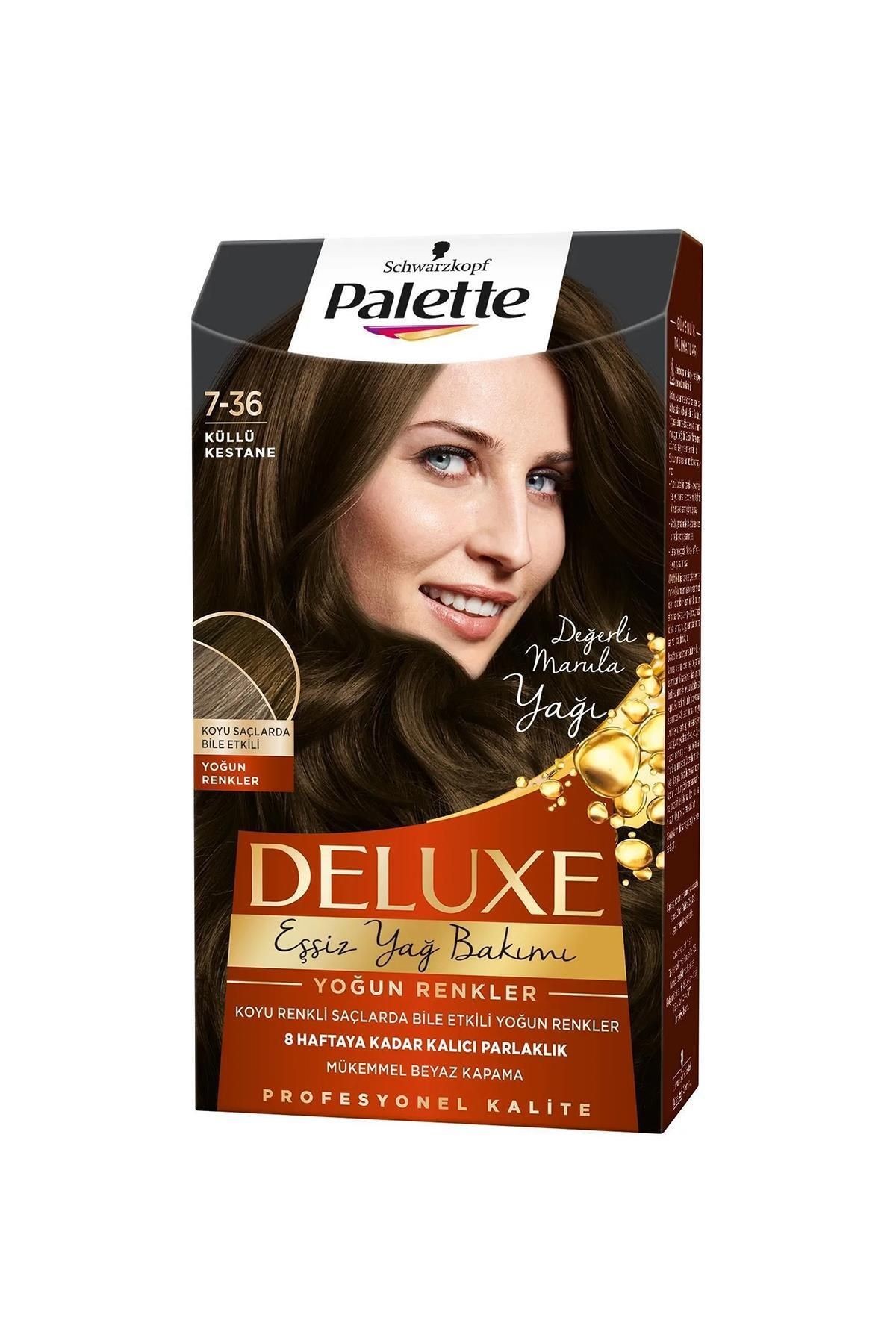 Palette Deluxe Saç Boyası No: 7.36 Küllü Kestane