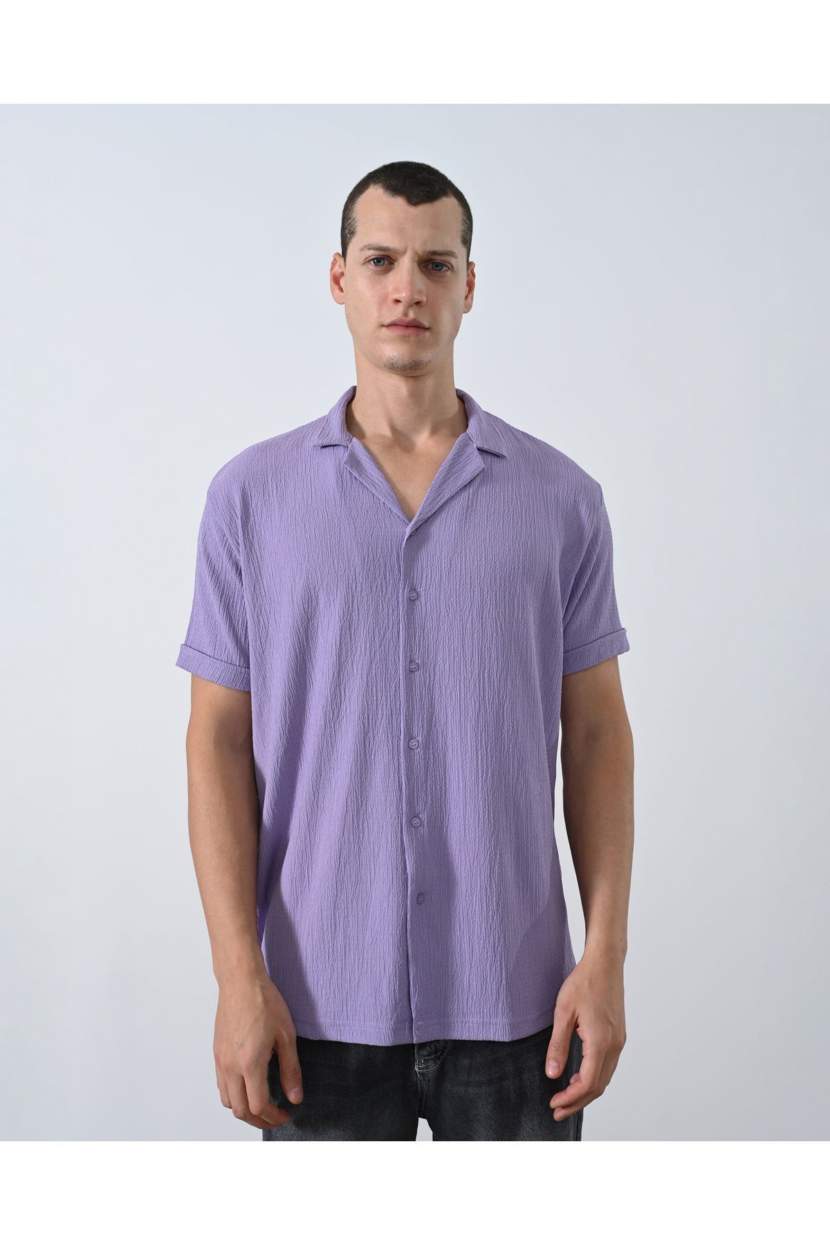 Marrakesh Erkek Likralı Oversize Gömlek