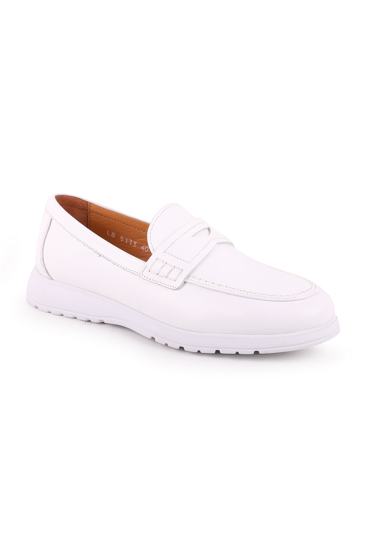 Libero L5113 Deri Erkek Casual Ayakkabı Beyaz