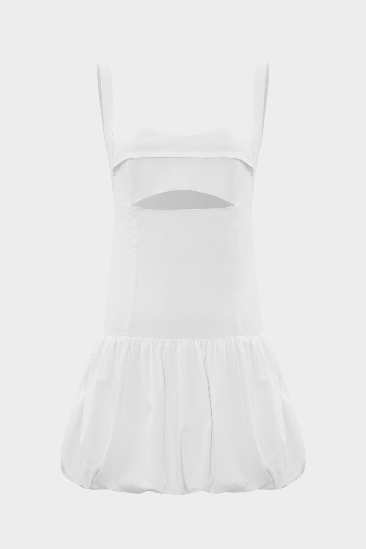 Açelya Okcu Premium Askılı Mini Balon Kadın Elbise