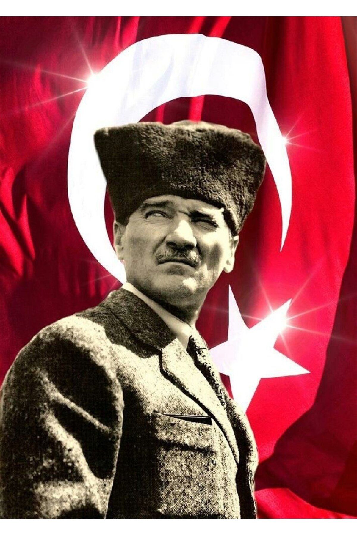 Marcel Kristal Tablo Atatürk Elmas Mozaik Tablo 40x55 Cm