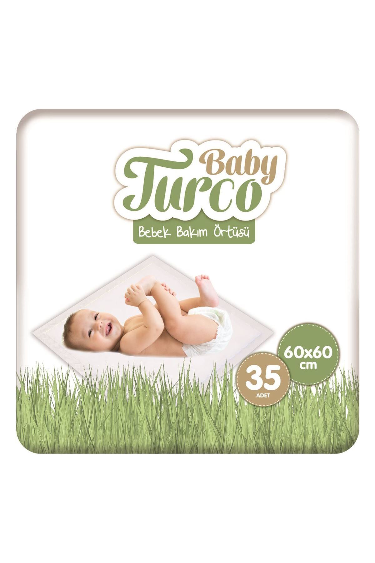 Baby Turco Bebek Bakım Örtüsü 60x60 Cm 7x5 35 Adet
