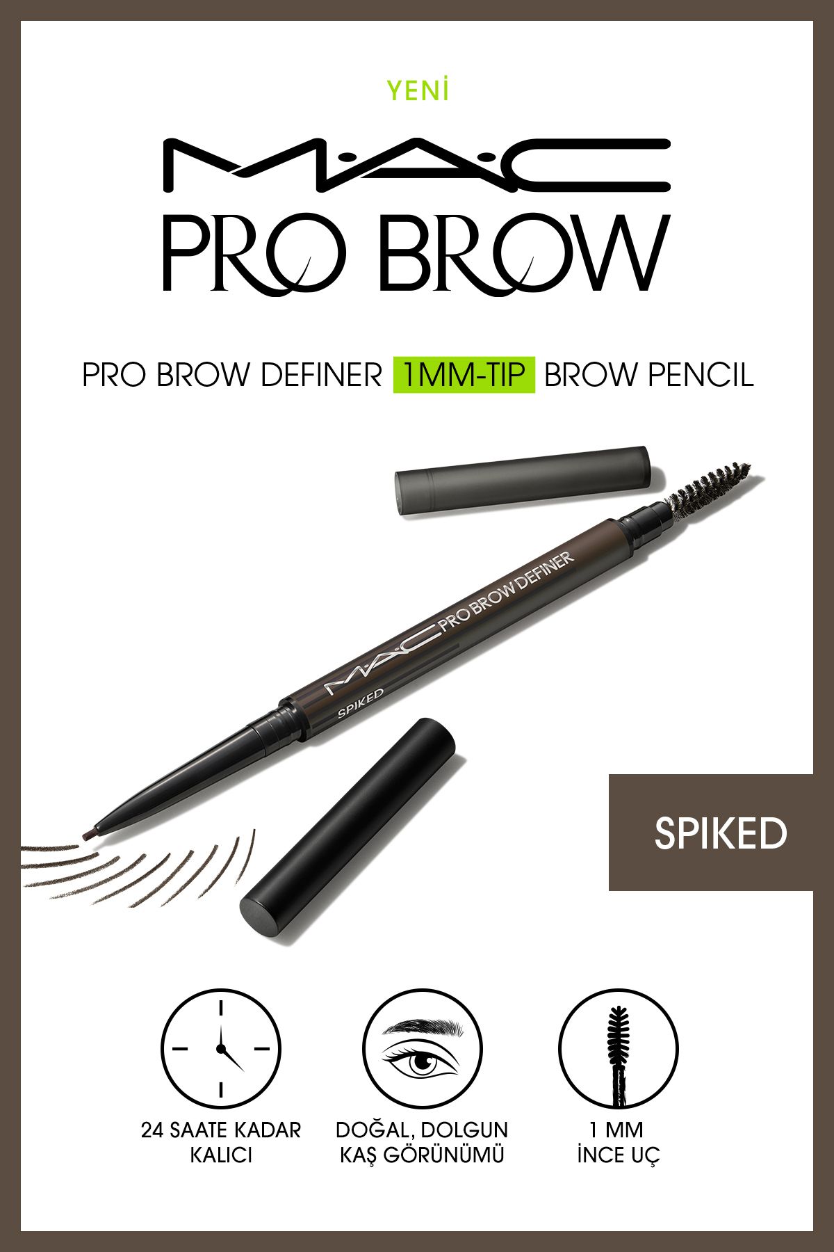 Mac M·a·c Pro Brow Definer 1mm Uçlu Kaş Kalemi - Spiked 0.3 G