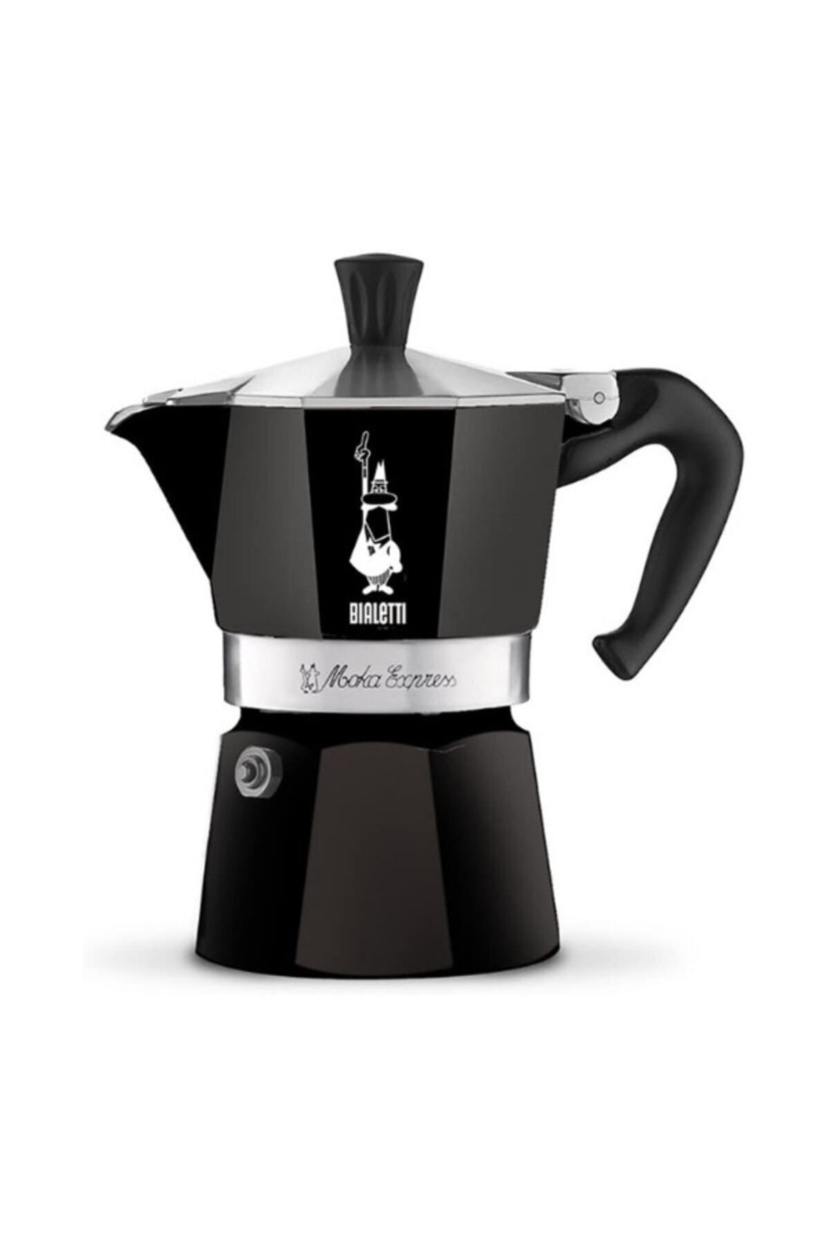 Bialetti Moka Express Siyah 3 Cup ( Moka Express 3 Cup Black Aluminum Moka Pot)