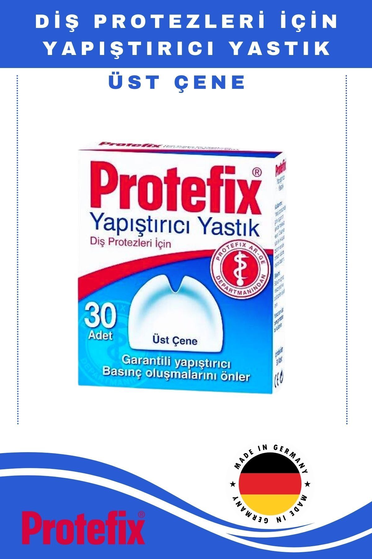 Protefix 30 Adet Üst Çene Yapıştırıcı Yastık