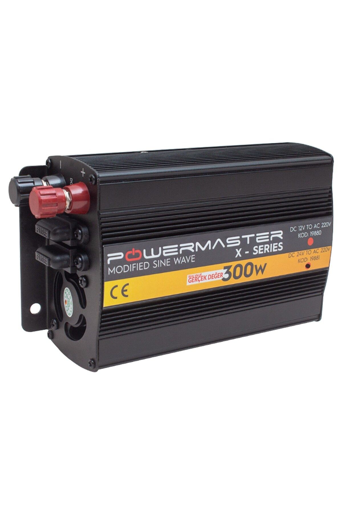 Powermaster Pwr300-24 Tek Dijital Ekran 24 Volt - 300 Watt Modıfıed Sınus Wave Inverter