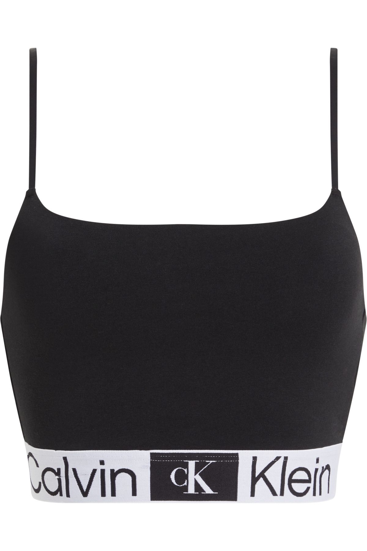 Calvin Klein Kadın Marka Logolu Elastik Bantlı Günlük Kullanıma Uygun Siyah Spor Sütyeni 000QF7587E-UB1