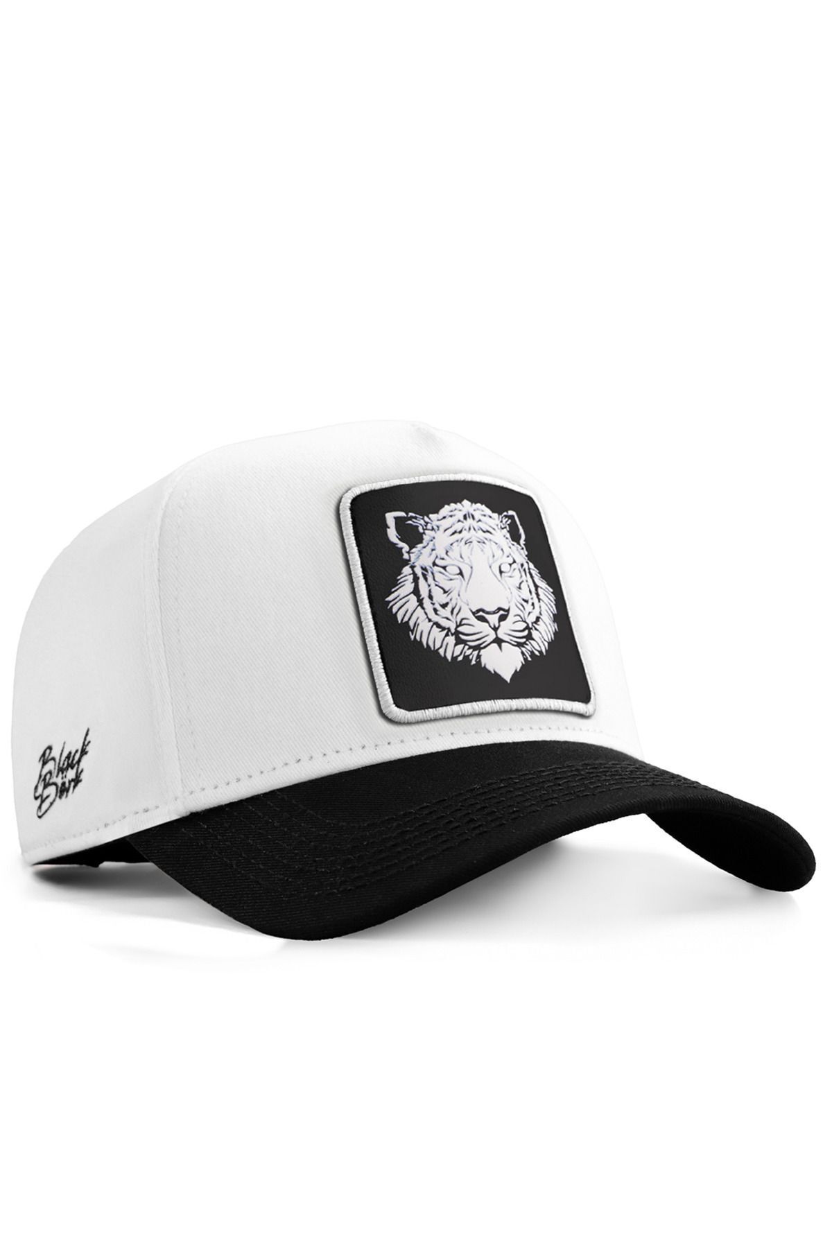 BlackBörk V1 Baseball Kaplan - 9sb Kod Logolu Unisex Beyaz-siyah Siperli Şapka (CAP)