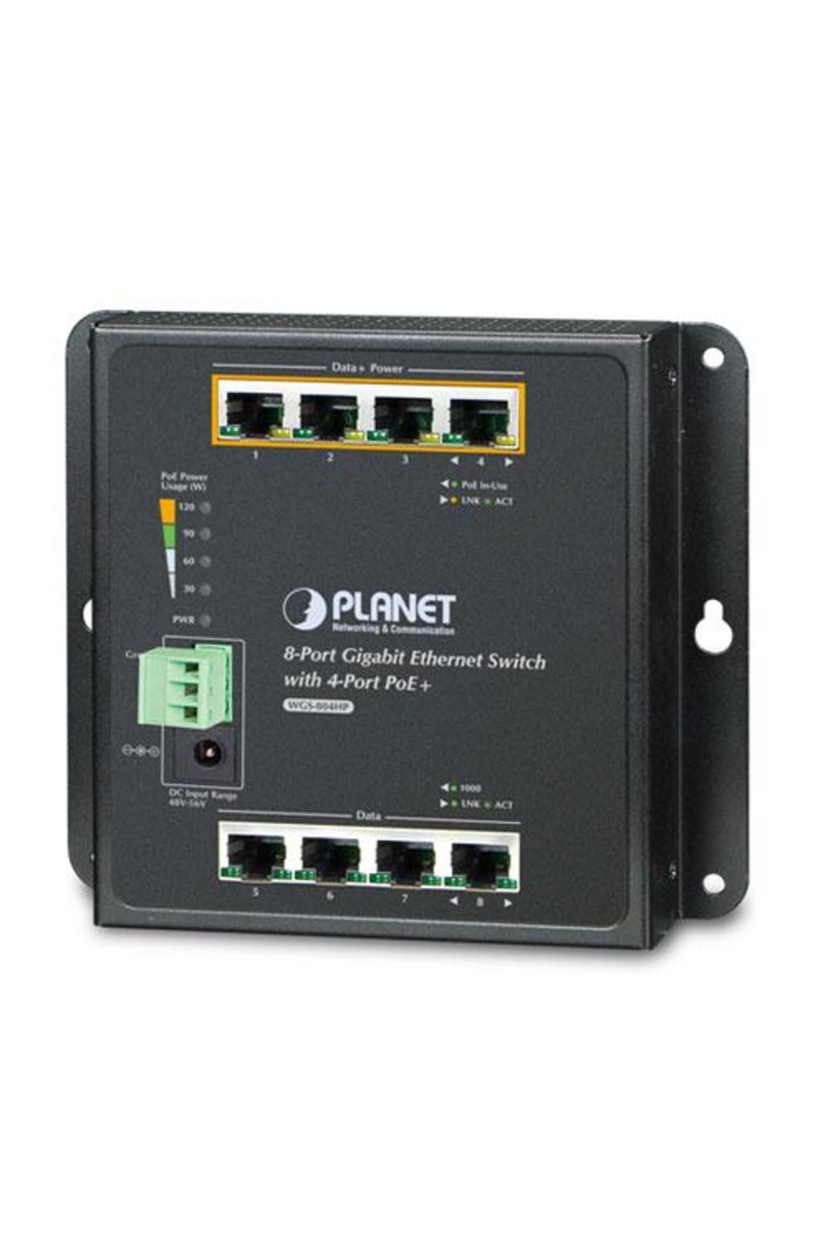 Planet Duvar Tip Yönetilemeyen Poe Switch
8-port 10/100/1000base-t (port-1 Ile Port-4 Arası Ieee 802.3at/a