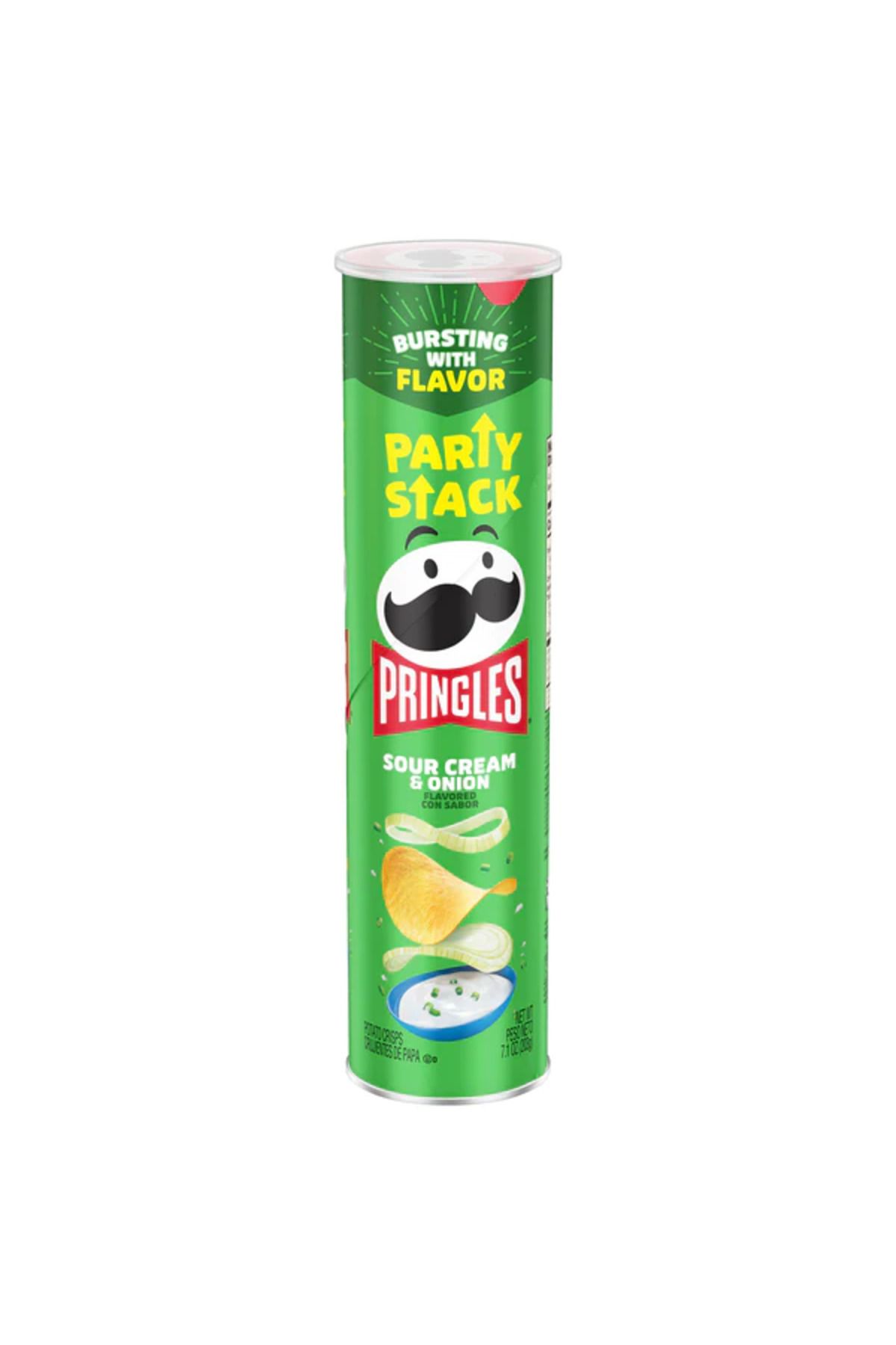 Pringles Prıngles Sour Cream & Onıon Flovored Con Sabor Party Stack 203 gr