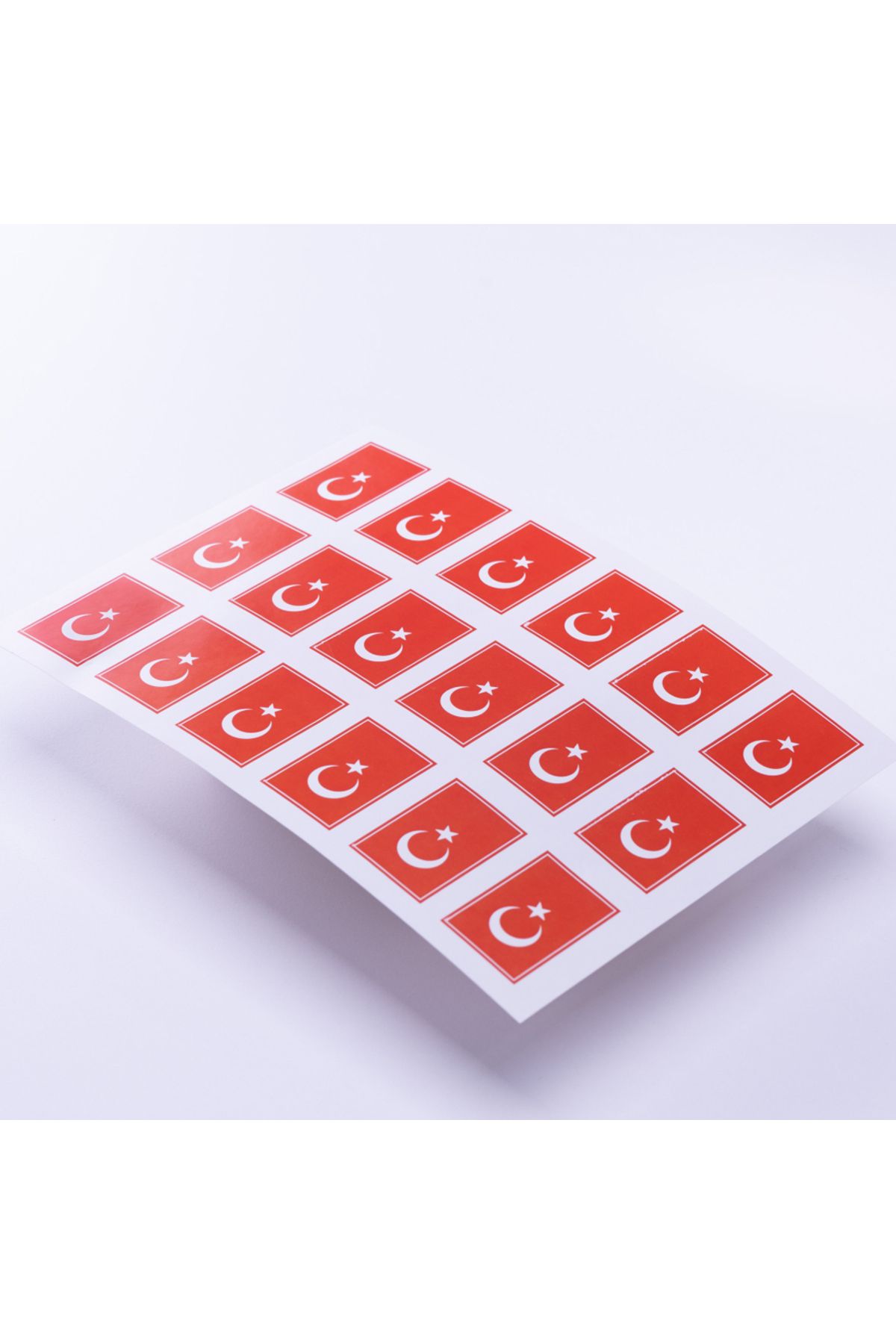 Bimotif Türk bayrağı sticker seti, A5, 2 adet