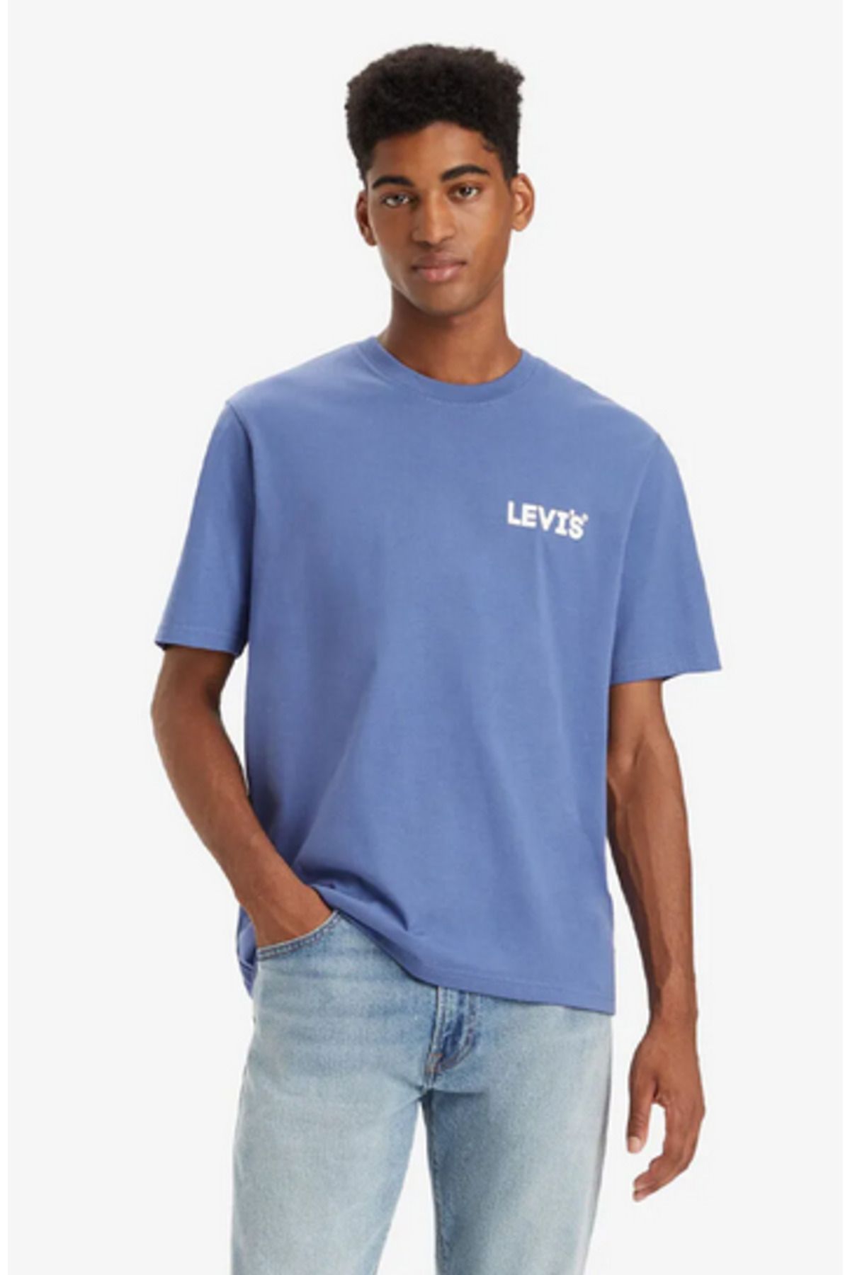 Levi's T-shirt Erkek T-shirt Mavi Beden : M