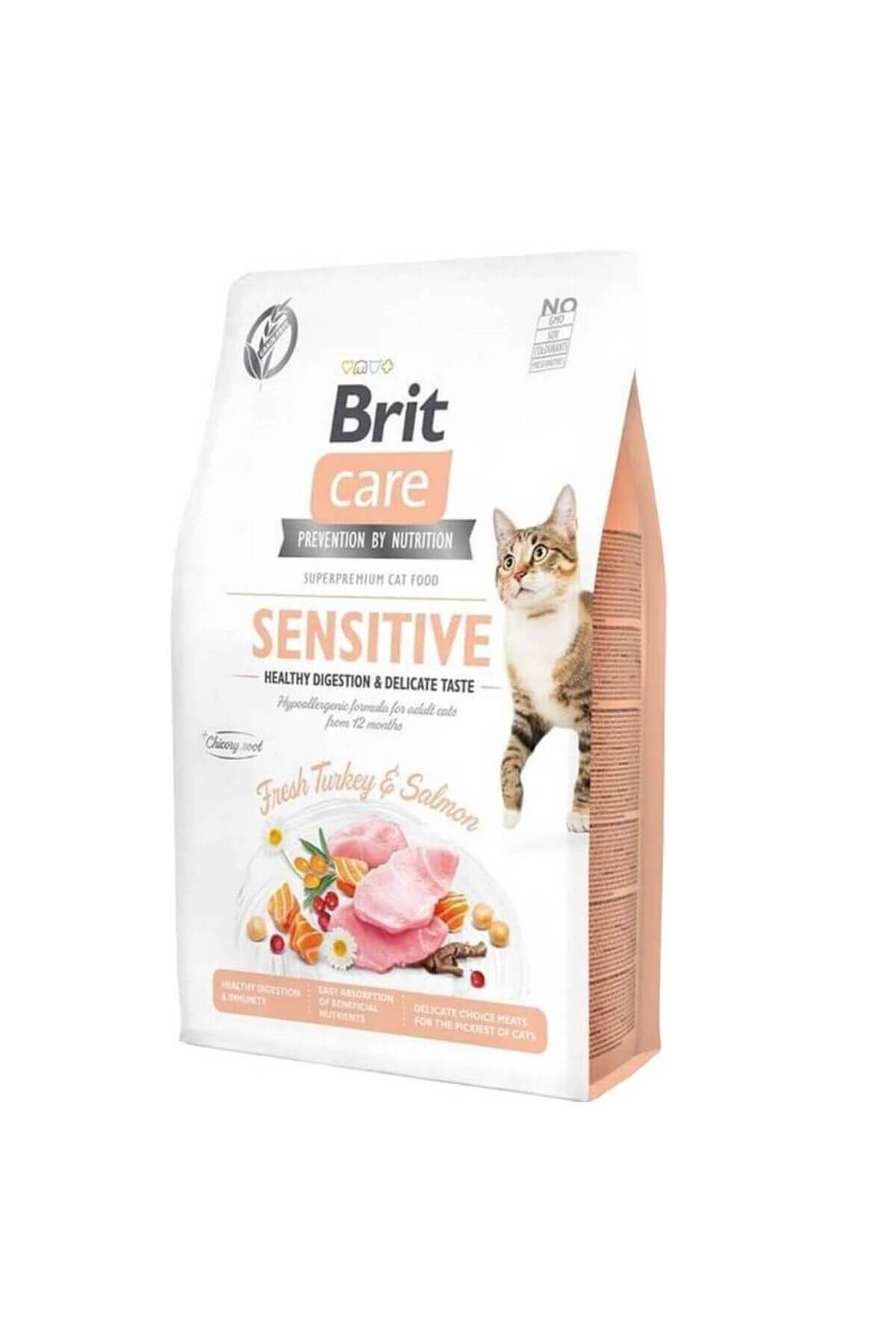 Brit Care Care Tahılsız Sensitive Hindili Somonlu Kedi Maması 2 Kg