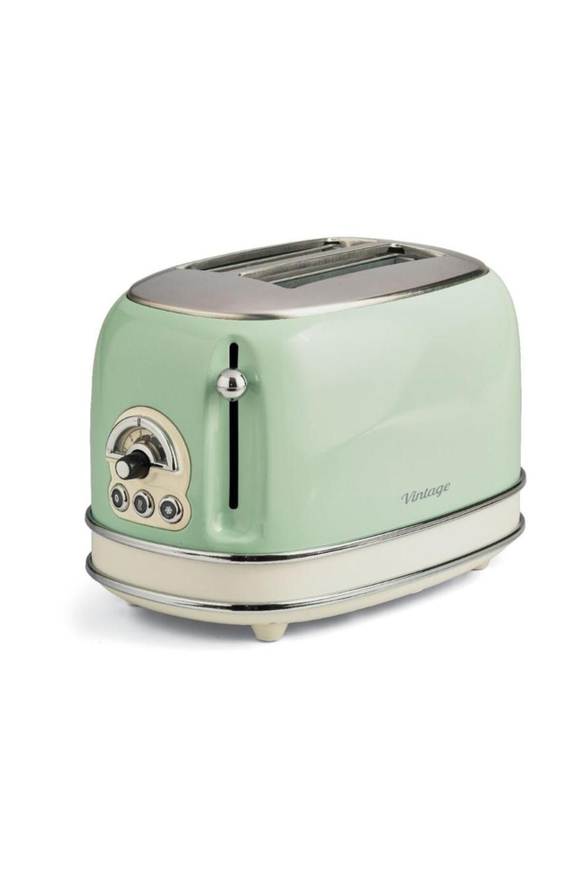 ARİETE Vintage Yeşil Ekmek Kızartma Makinesi
