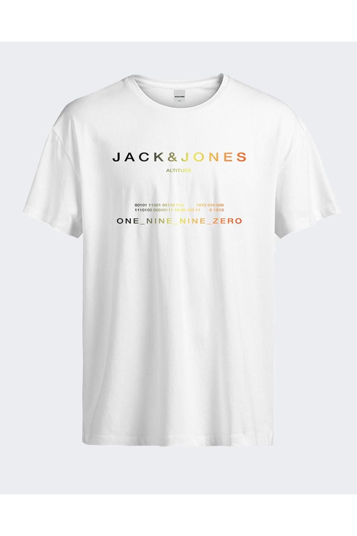 Jack & Jones Jcorıot Tee Ss Crew Neck Fst- White 12256771-wh