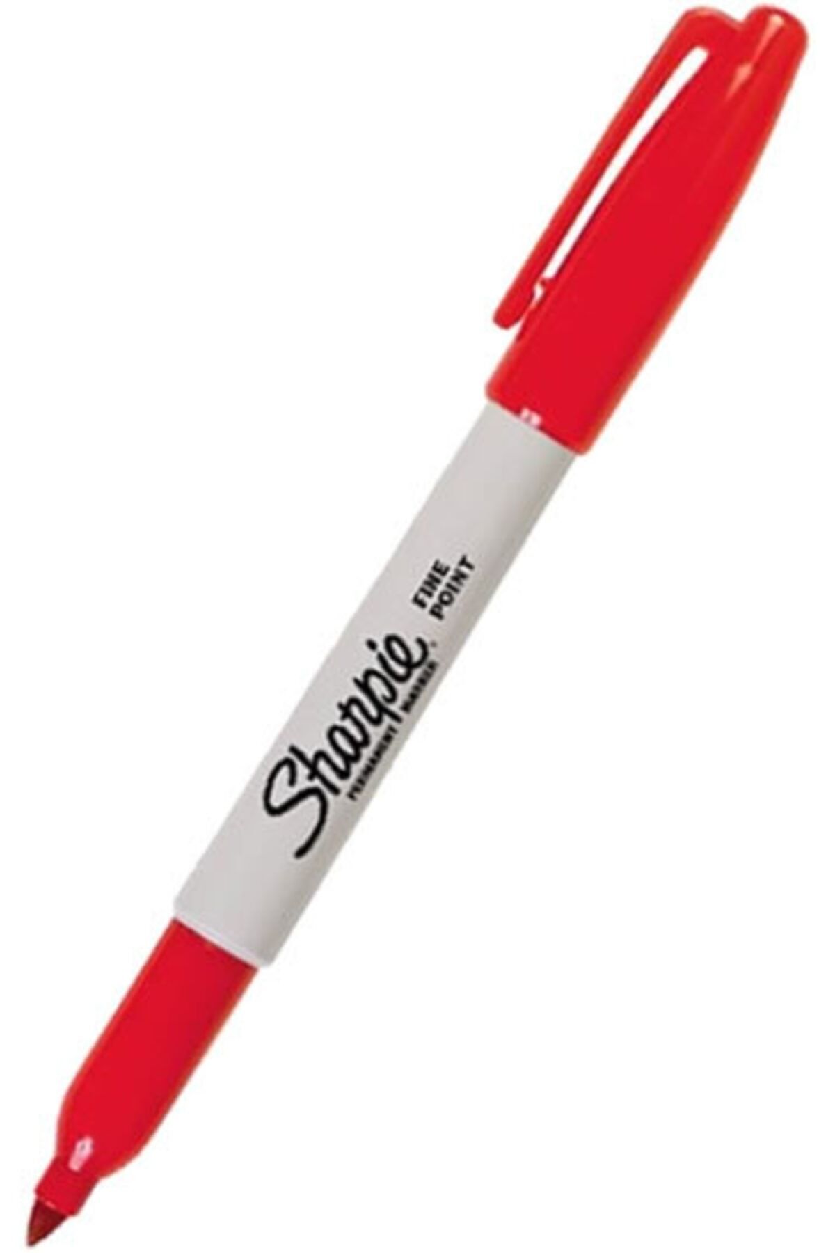 Sharpie Permanent Markör Kalem Fine Yuvarlak Uç Kırmızı 0810940 (12 Li Paket)