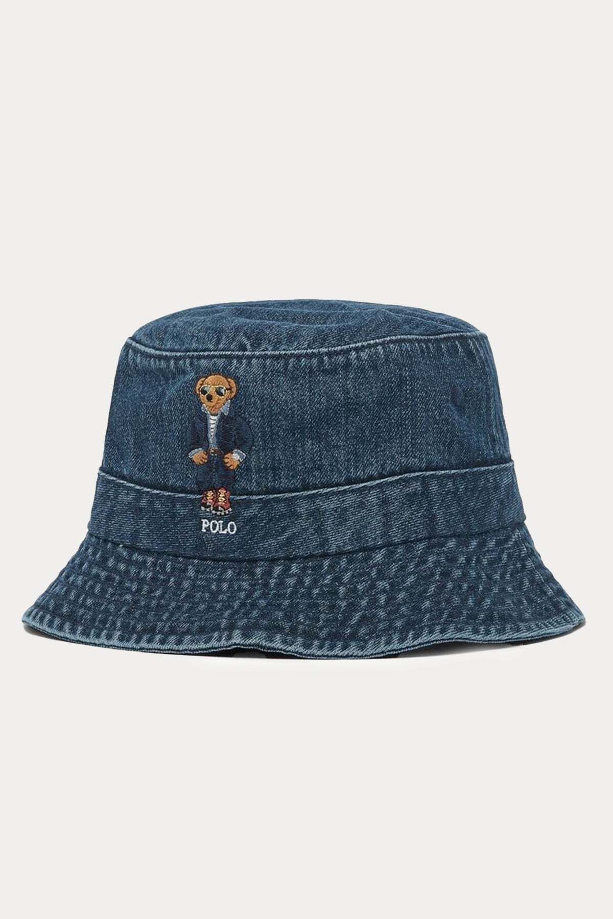 Ralph Lauren Polo Bear Denim Bucket Şapka