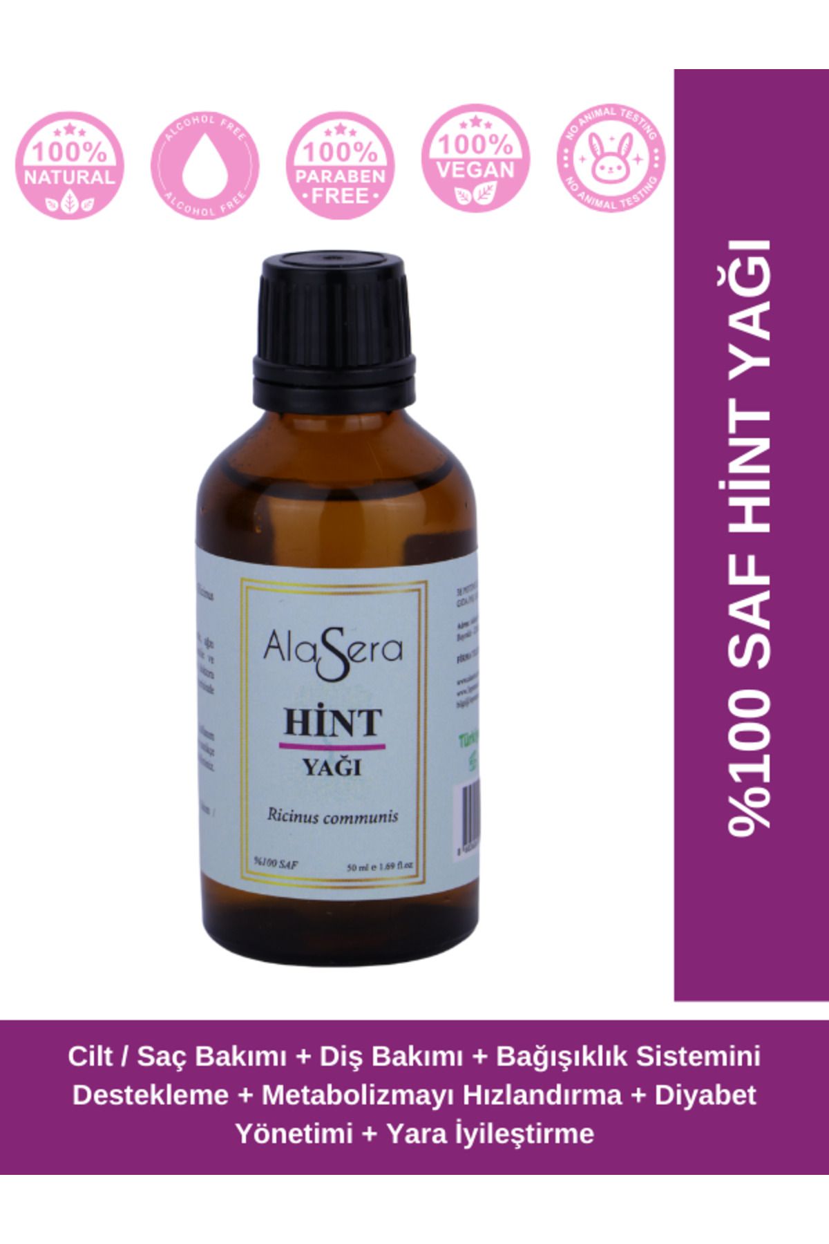 Ala Sera AlaSera Hint Yağı 50 ML %100 Saf