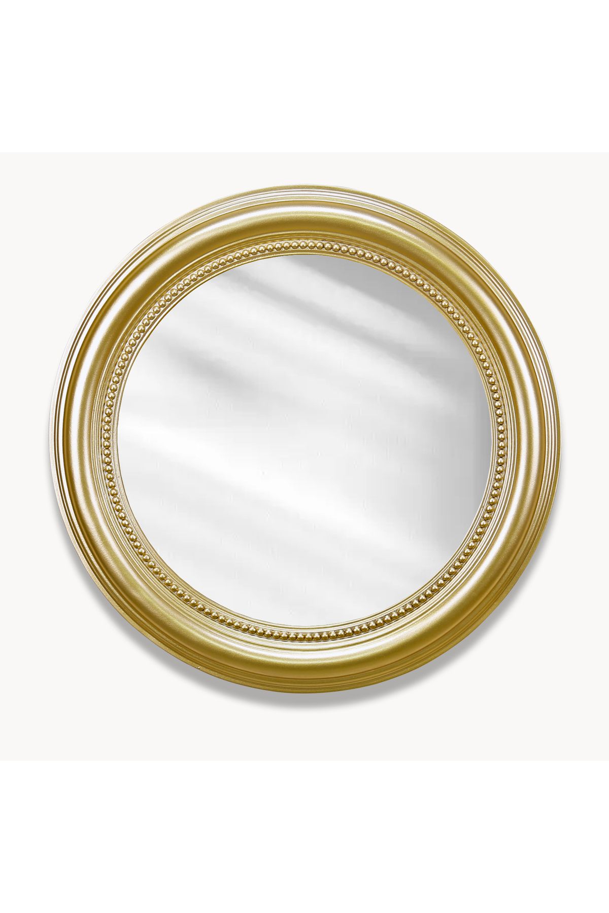 Selim Round Ayna Altın 50 Cm