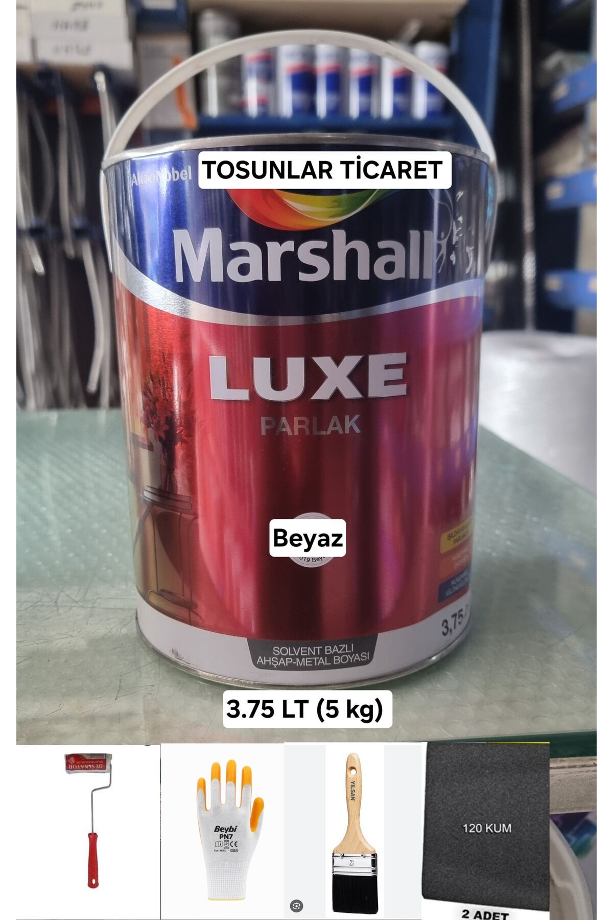 Marshall LÜX  SENTETİK YAĞLI BOYA 3.75 LT BEYAZ (5kg)