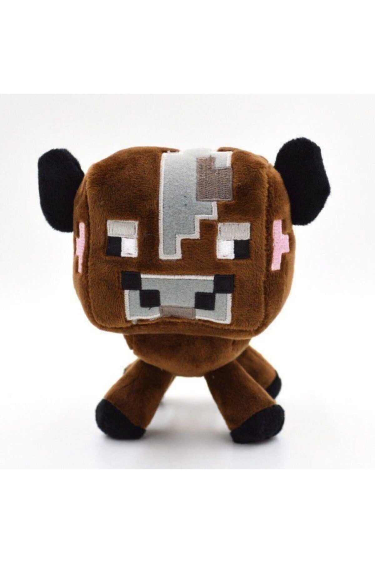 Schulzz Minecraft Inek Brown Cow Peluş Karakter Premium Sevimli Oyuncak 16 Cm