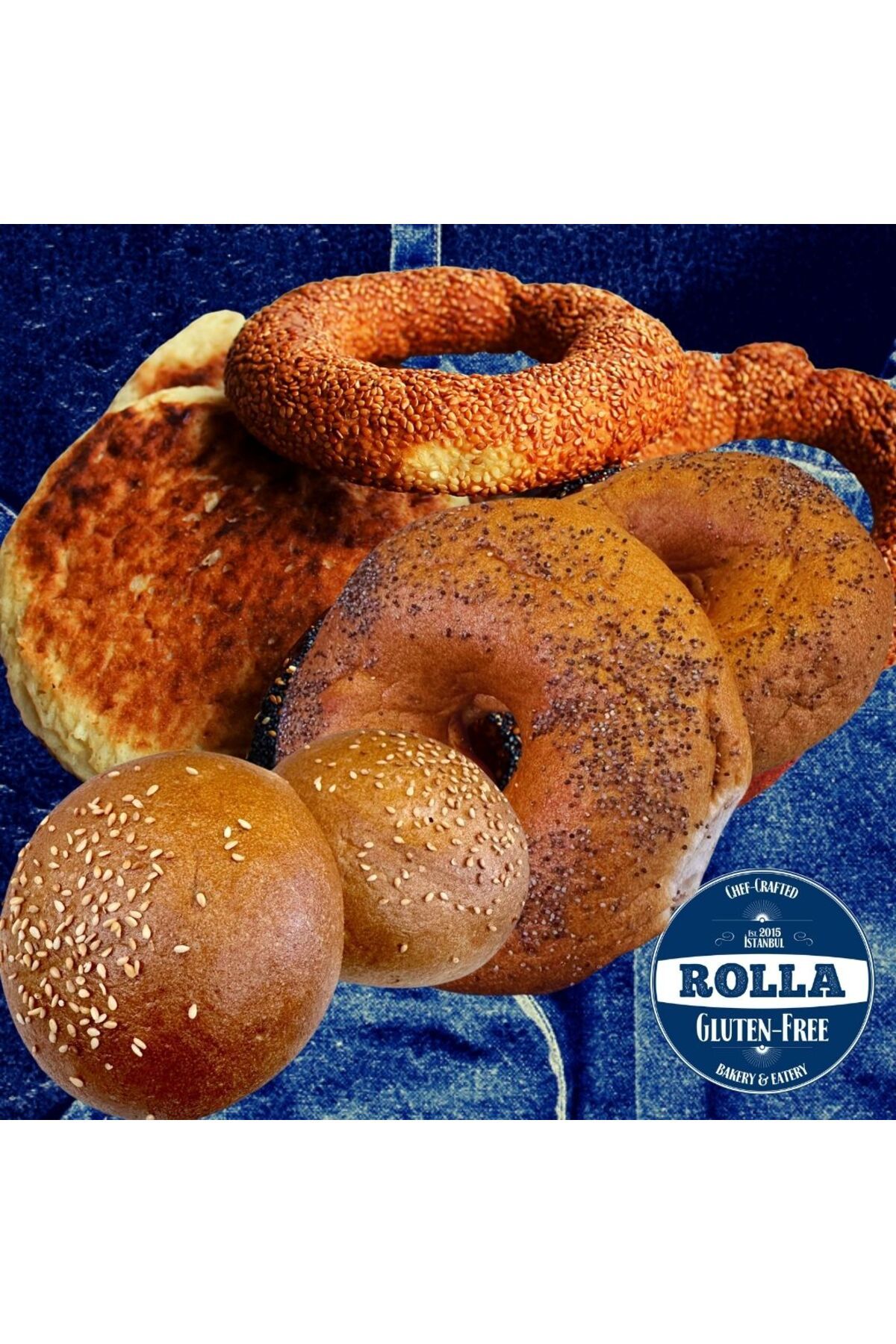 Rolla Gluten Free Glutensiz Tanışma Paketi -2'şer Adet Simit, Bazlama, Bagel, Burger Ekmeği