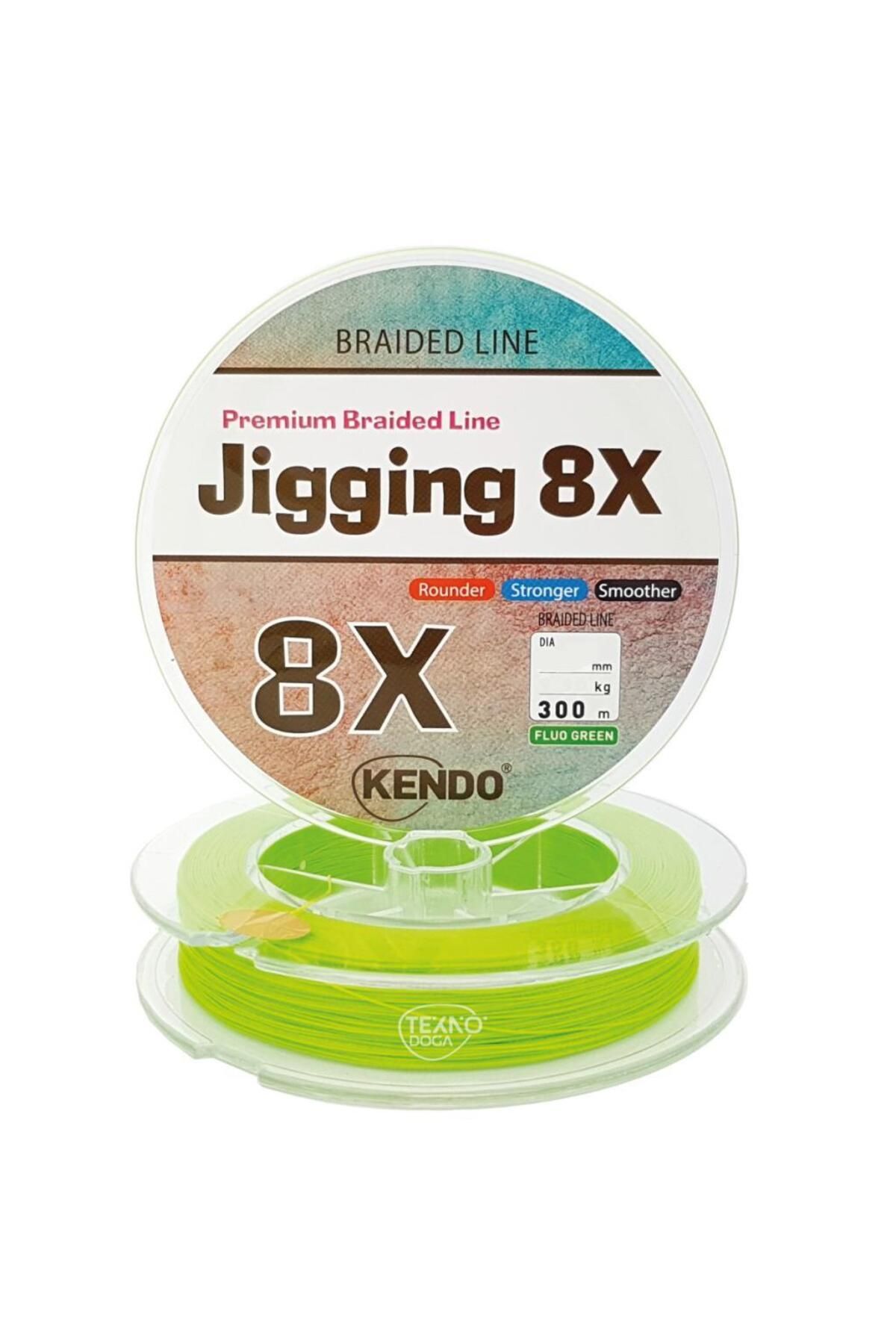 Kendo Jigging 8x Flash ( Fluo Green ) Örgü Ip Olta Misinası 300mt 0.32 Mm