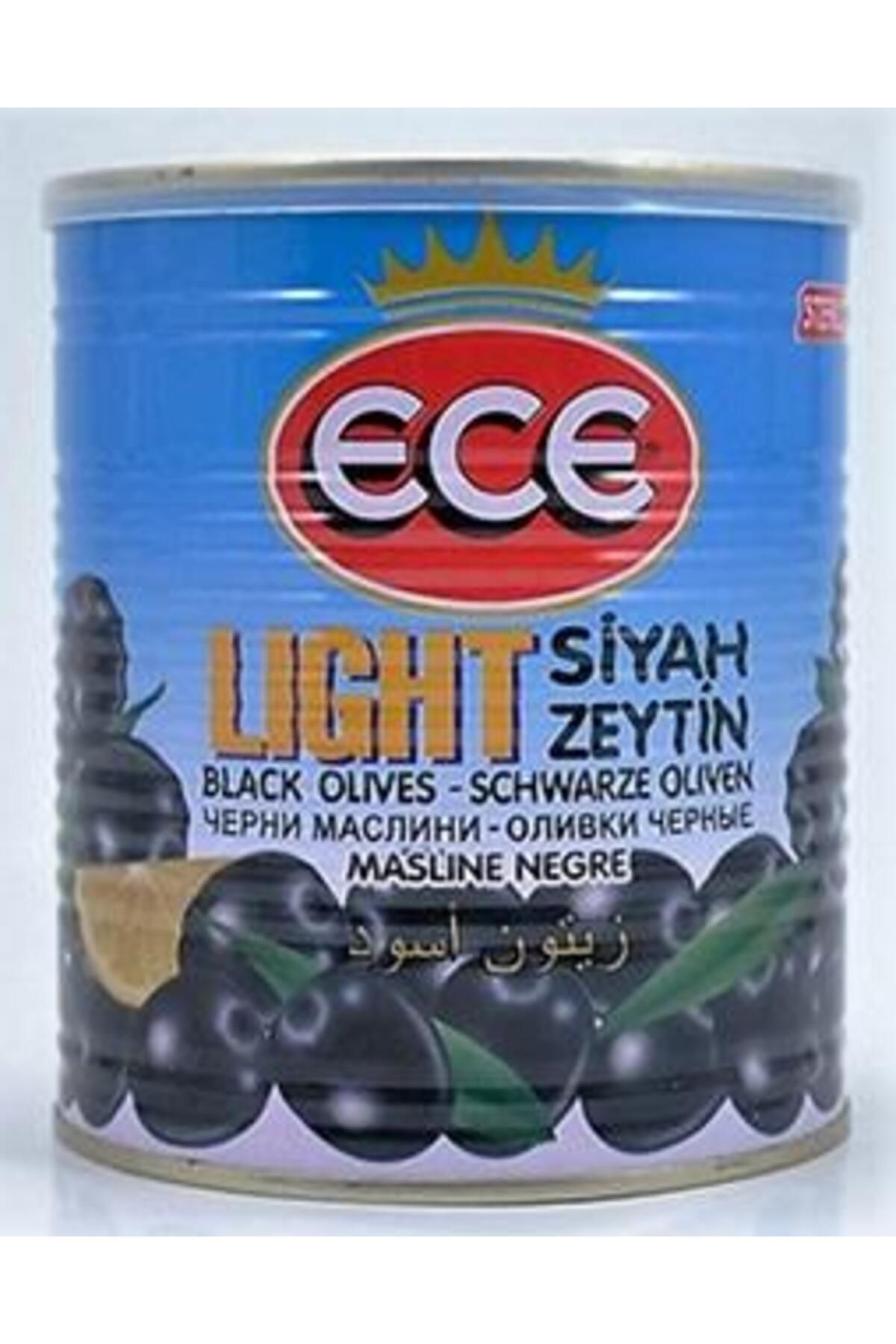 Ece Light Siyah Zeytin 400 Gr. Tnk. (6'LI)