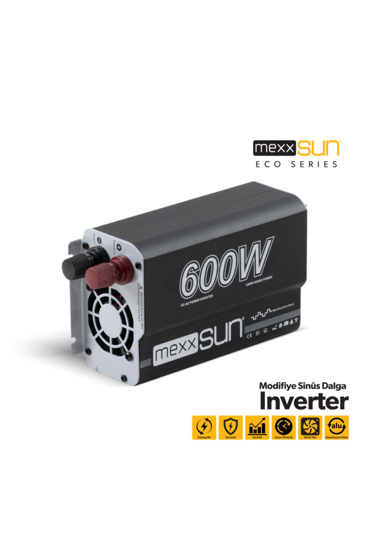 MEXXSUN ® Modifiye Sinüs Inverter 12v 600w Ea9792017