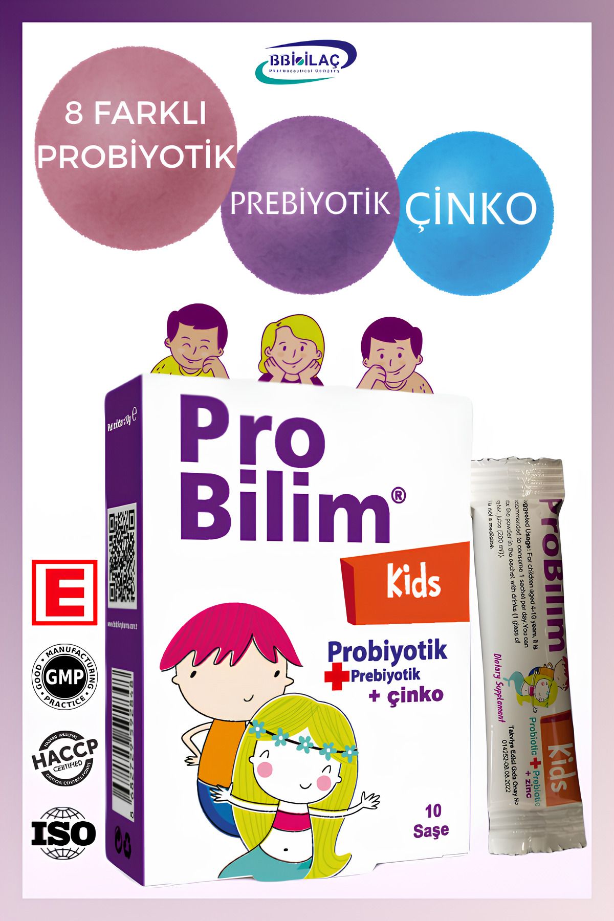 probilim ® Kids Probiyotik , Prebiyotik Saşe , Çinko