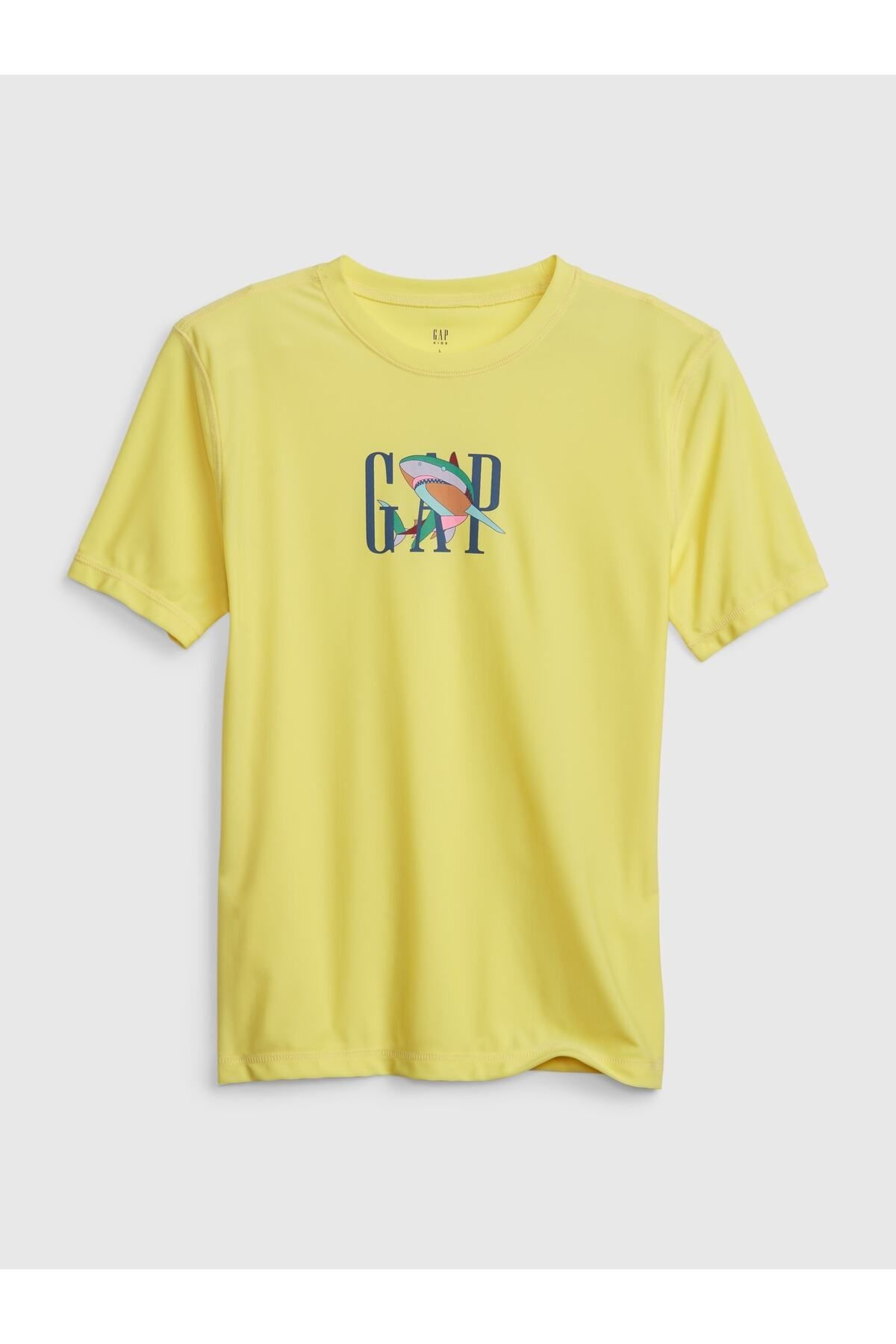 GAP Erkek Çocuk Sarı Geri Dönüştürülmüş Grafikli Mayo T-shirt