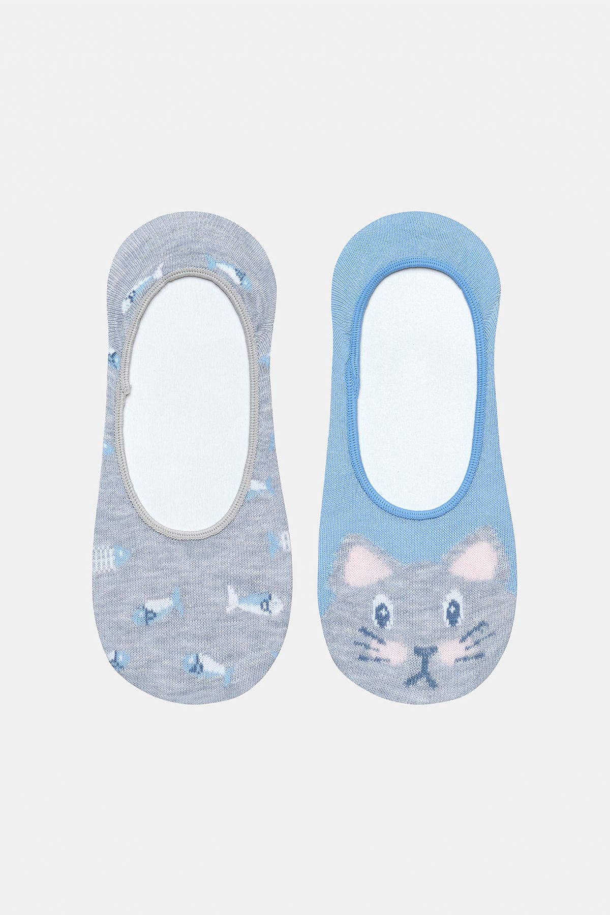 Penti Sweet Cat Mavi 2li Babet Çorabı