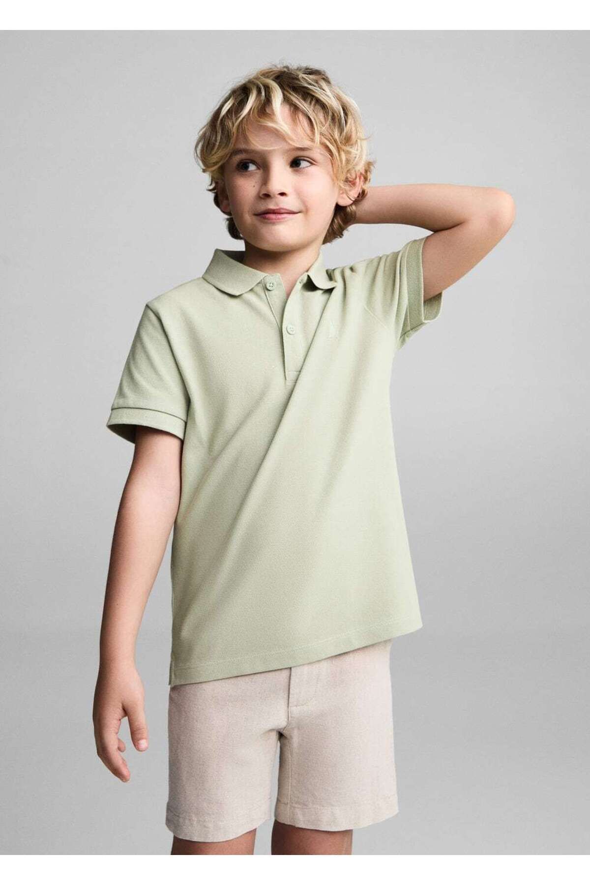 MANGO Kids %100 Pamuklu Polo Gömlek
