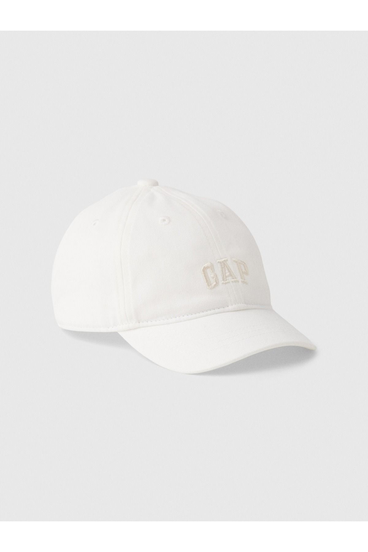 GAP Kız Bebek Kırık Beyaz Logo Beyzbol Şapkası