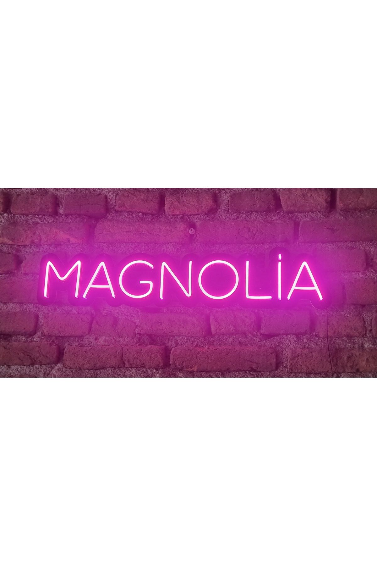 Neon magnolia neon led duvar aydınlatması