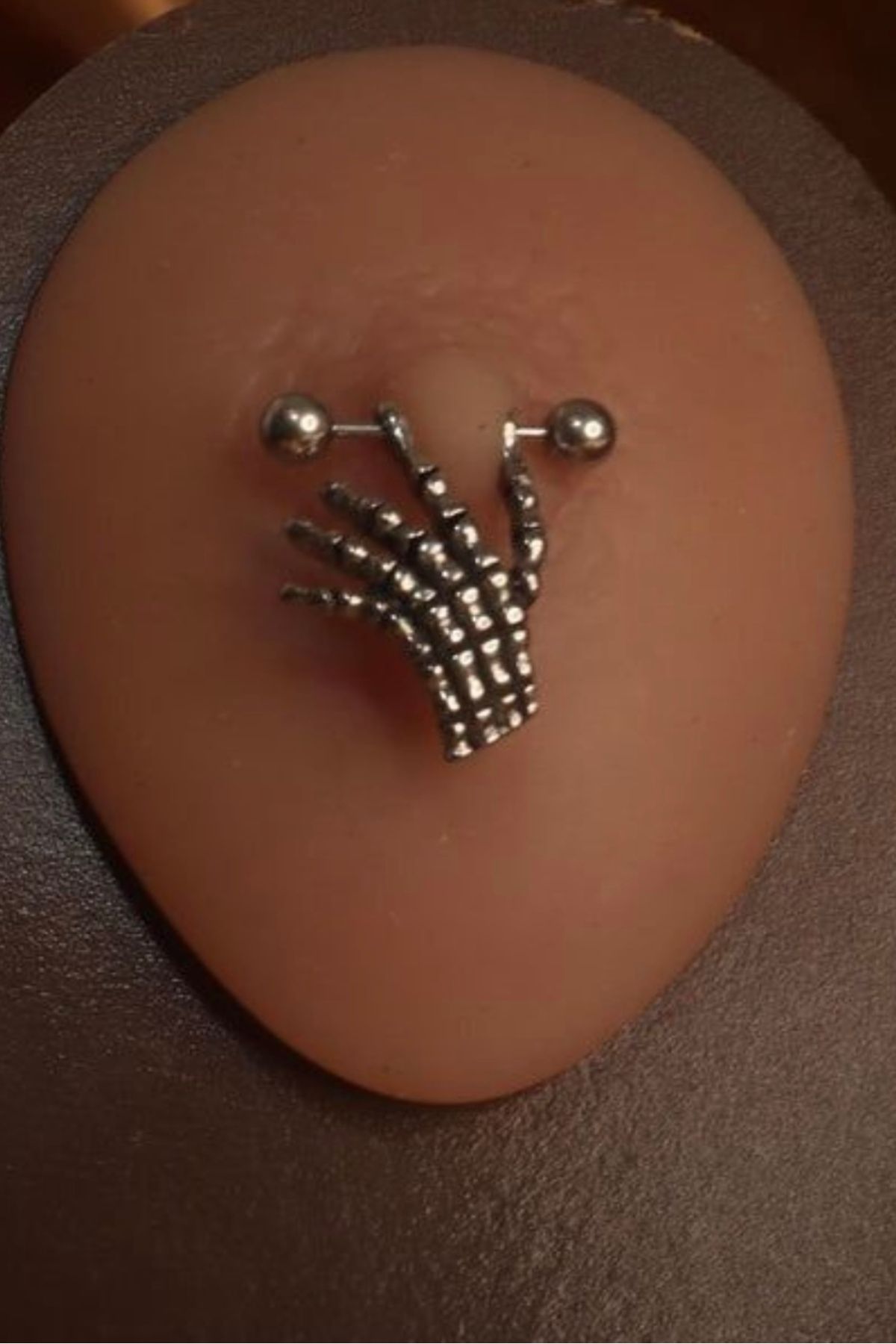 Doa Gümüş Nipple Göğüs Piercing 316l Cerrahi Çelik/adet