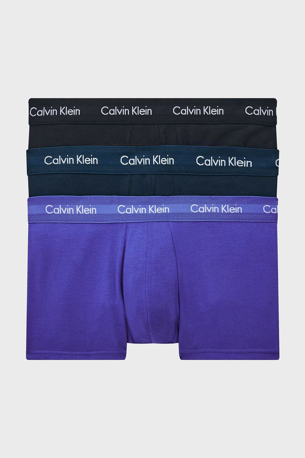 Calvin Klein Logolu Elastik Bel Bantlı Pamuklu 3 Pack Boxer Erkek Boxer 0000u2664g 4ku