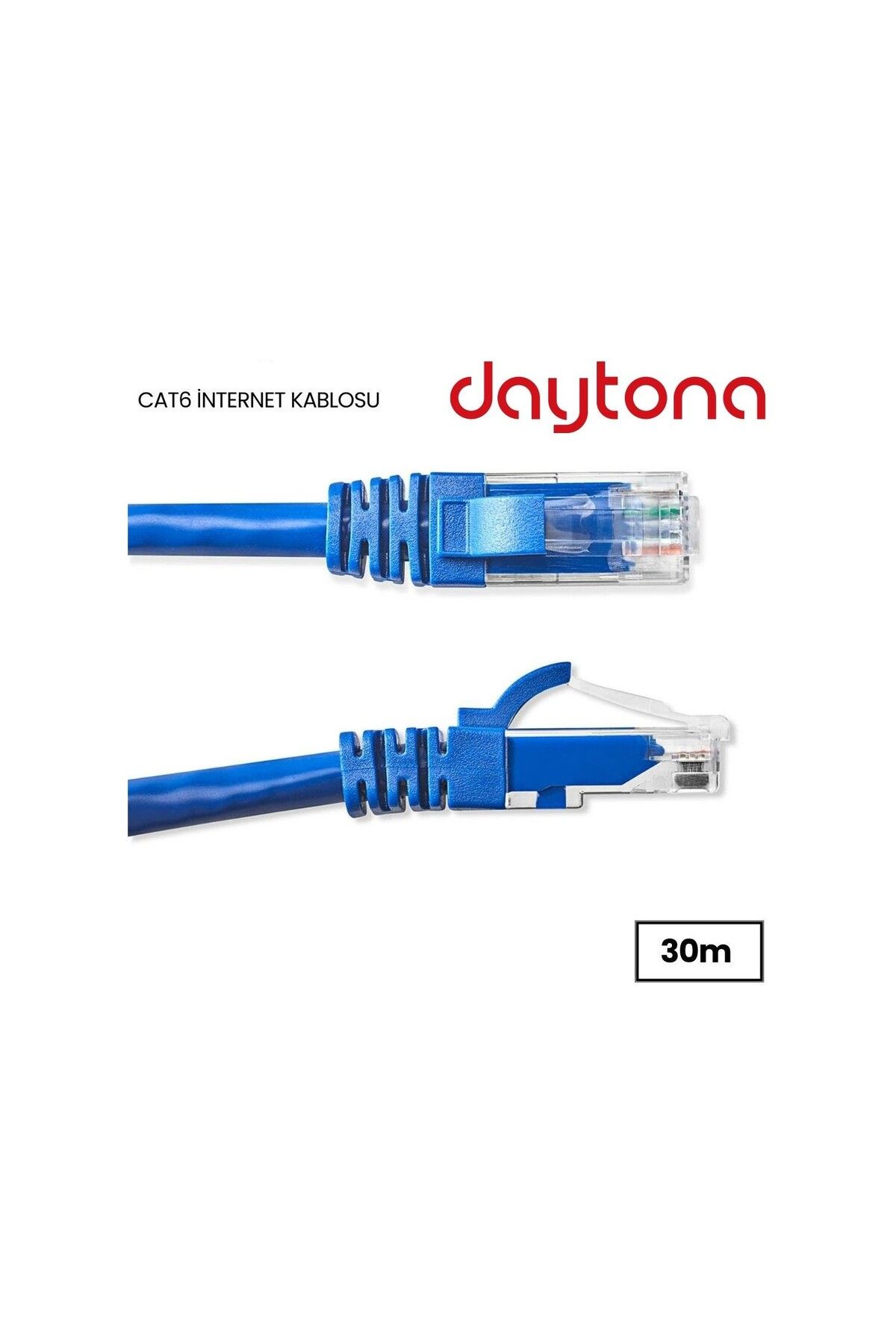 Daytona A4613 Cat6 Gigabit Internet Ethernet 10gbps Rj45 Lan Kablosu (30 METRE)