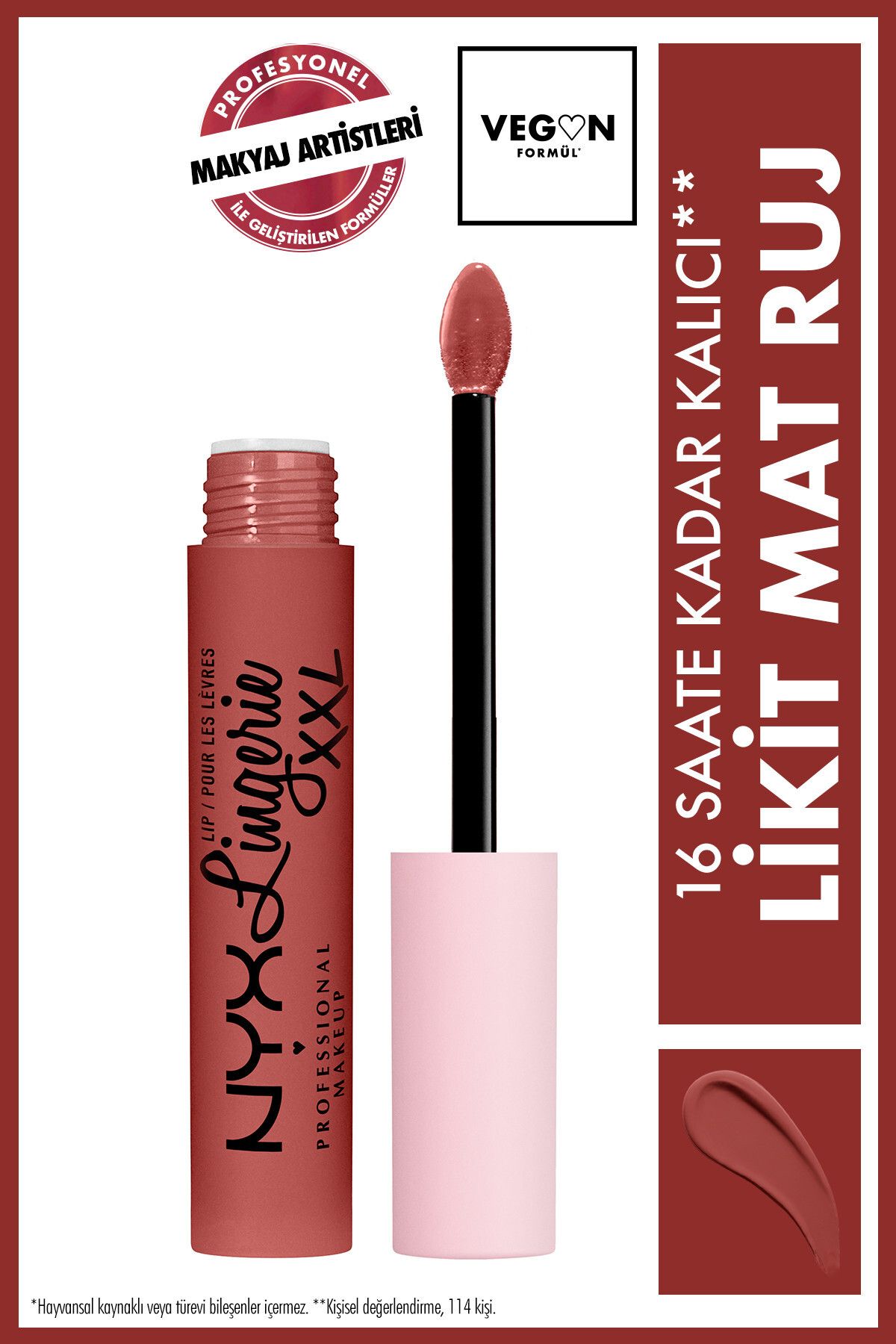 NYX Professional Makeup Likit Mat Ruj - Lip Lingerie Xxl Matte Liquid Lipstick Warm Up