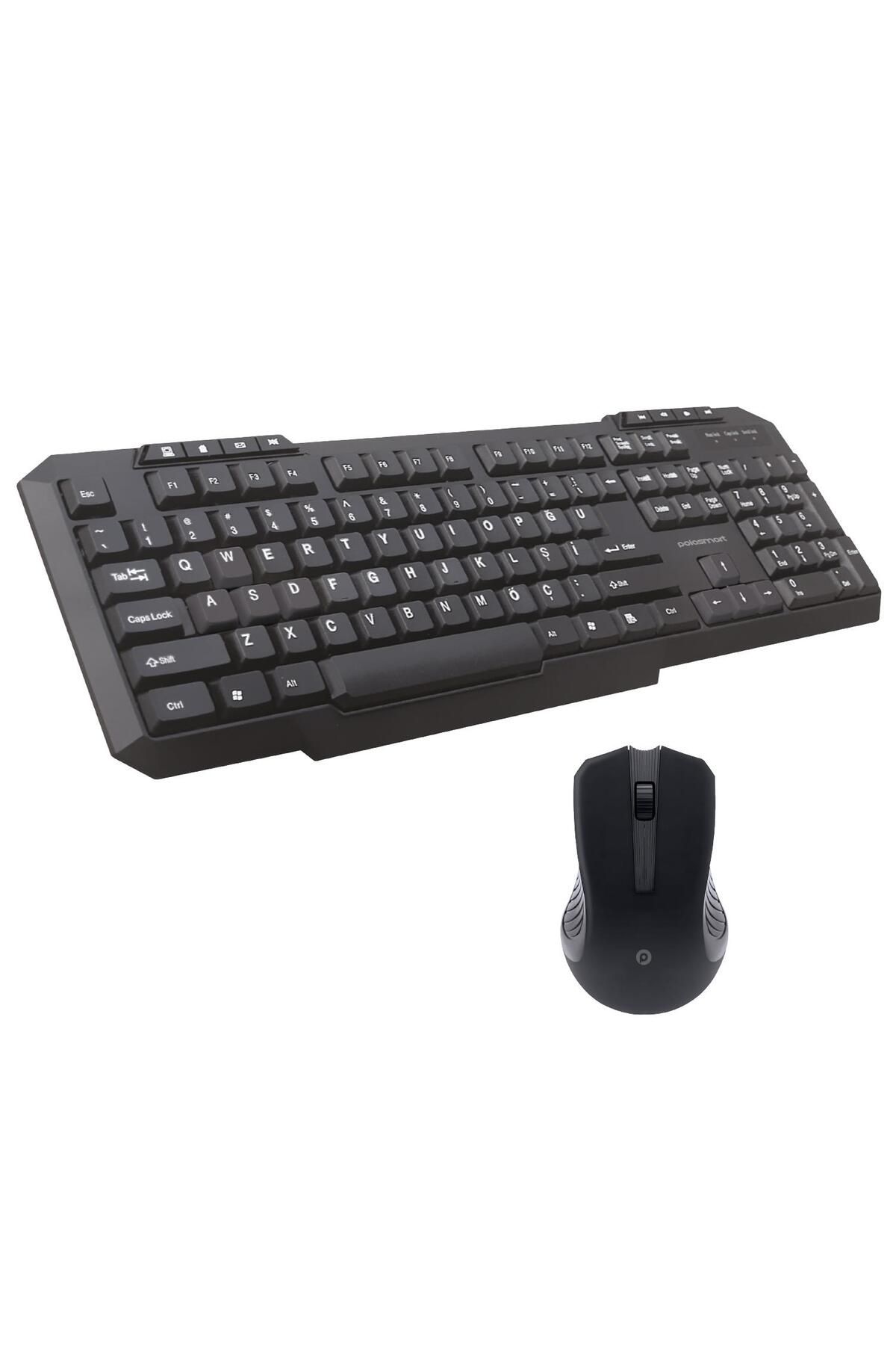 Polosmart PSK10 Kablosuz Klavye&Mouse Set Siyah