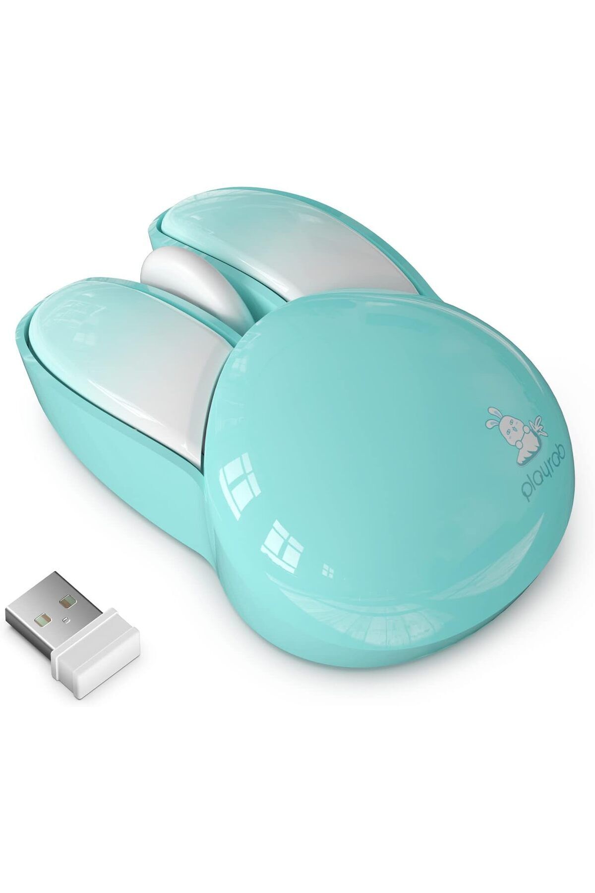 Mofii Wireless Mouse Renkli Tavşan Tasarım Kablosuz Bilgisayar Notebook Mouse 9.2cm x 6cm