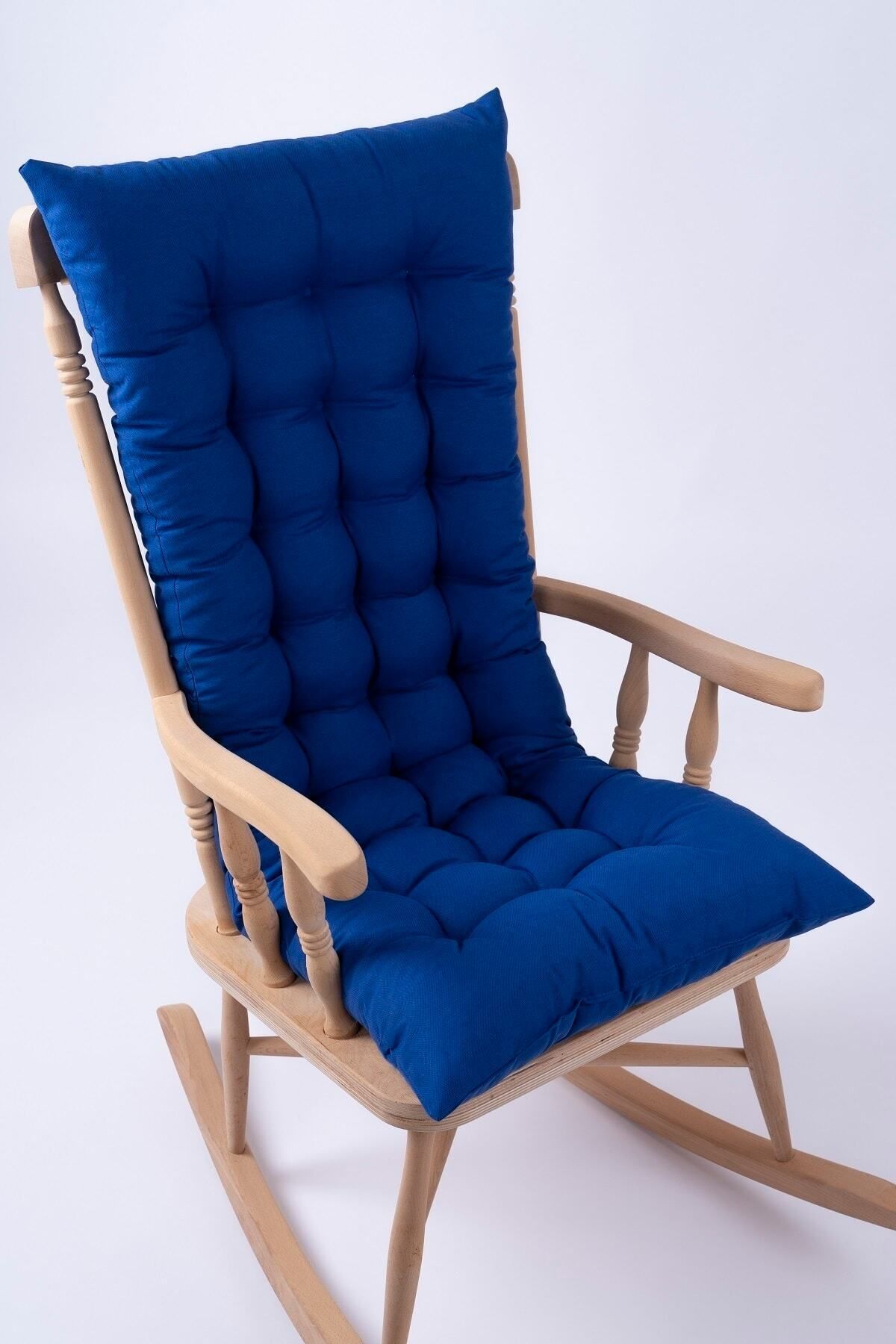 ALTINPAMUK Selen Lüx Sallanan Sandalye, Bank, Salıncak Minderi 120x50cm Mavi (SADECE MİNDER)